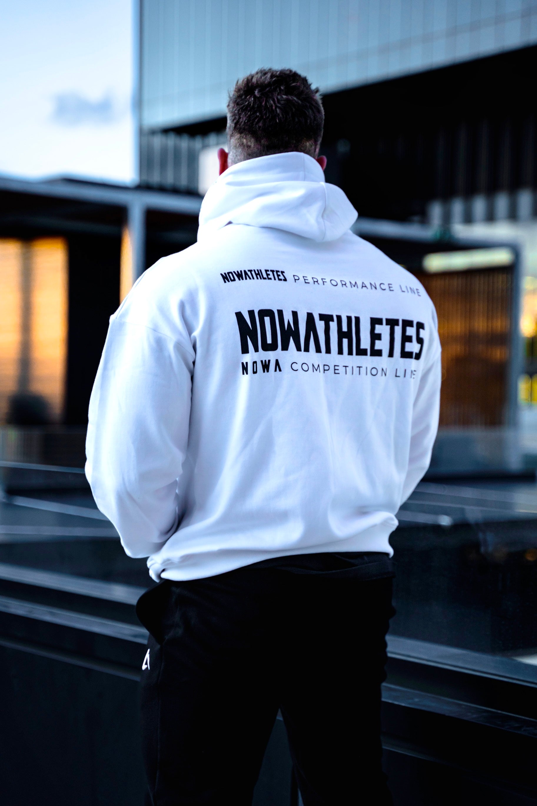 Performance Oversized Sweatshirt - White Navy