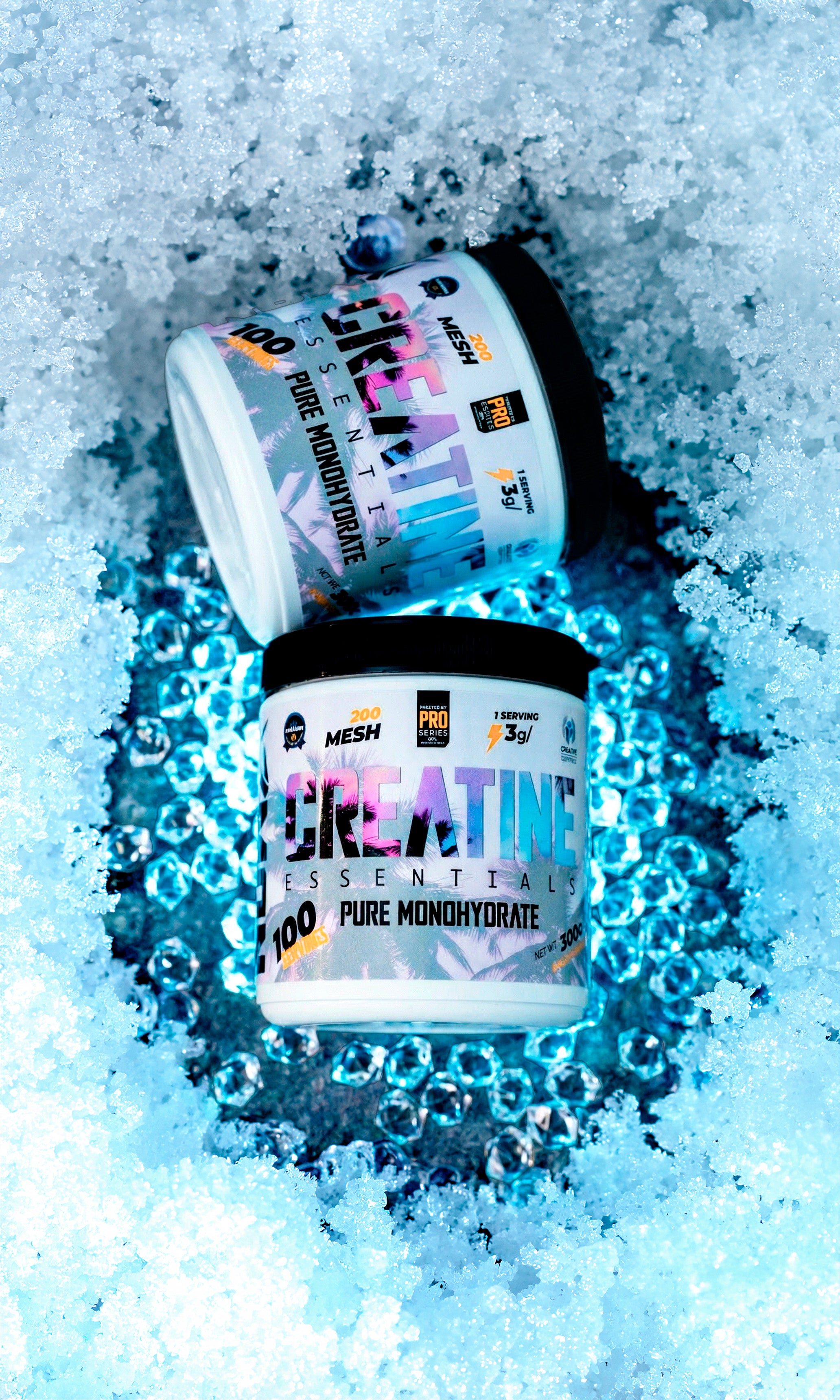 Creatina PREMIUM 100% Monohidrato de máxima pureza y calidad.