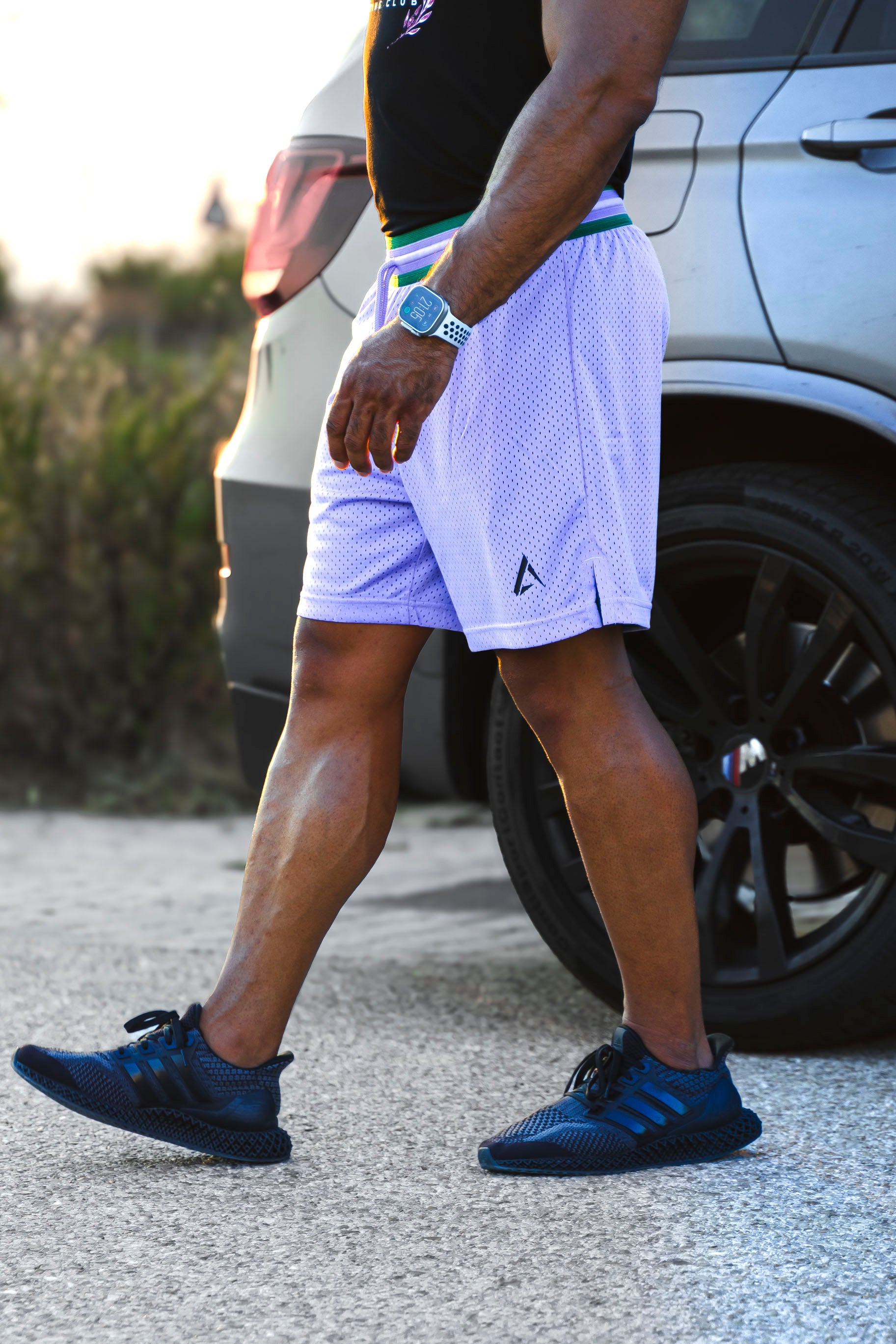 Wolf Reversible 2in1 shorts - Green/Purple