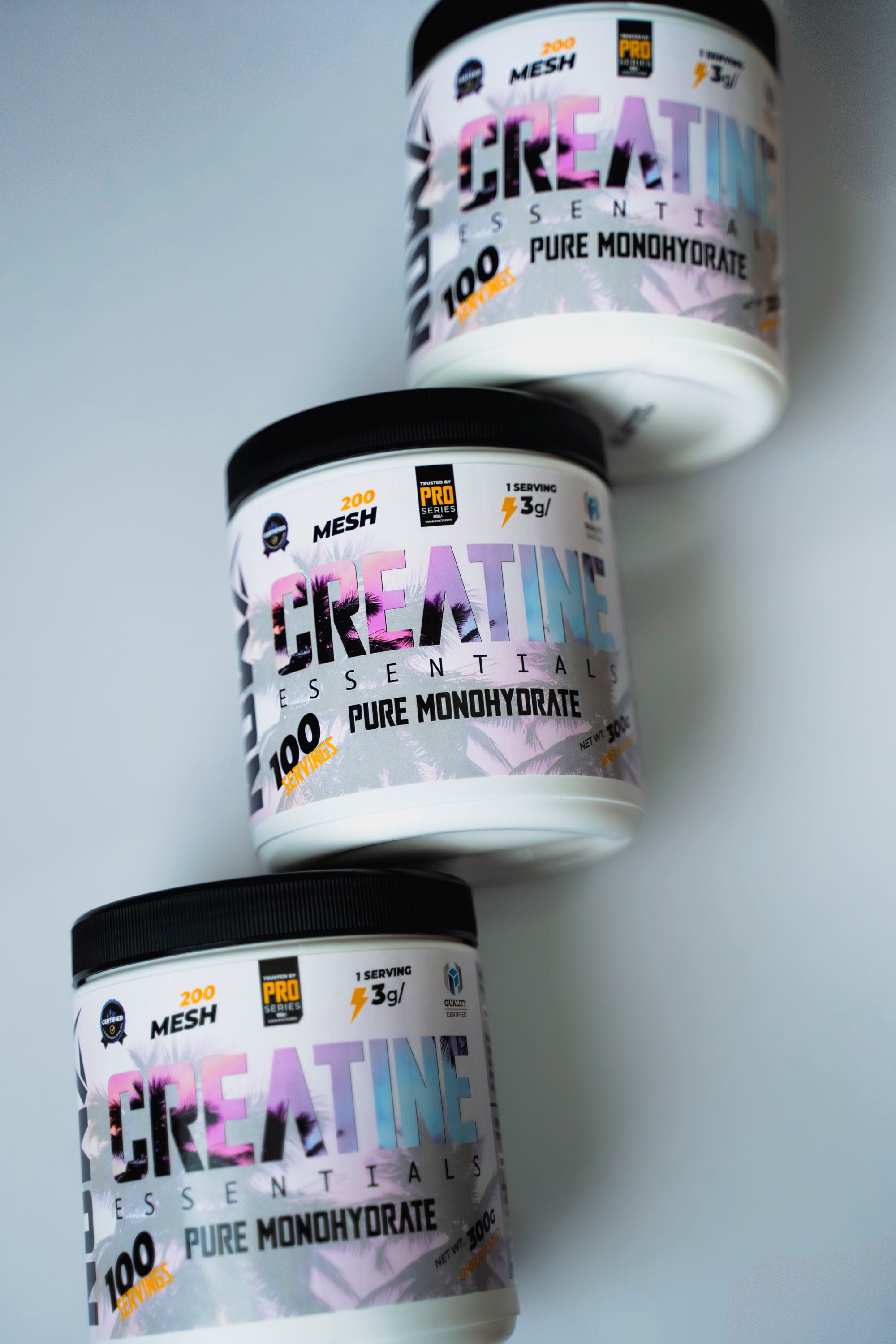 Creatina PREMIUM 100% Monohidrato de máxima pureza y calidad.