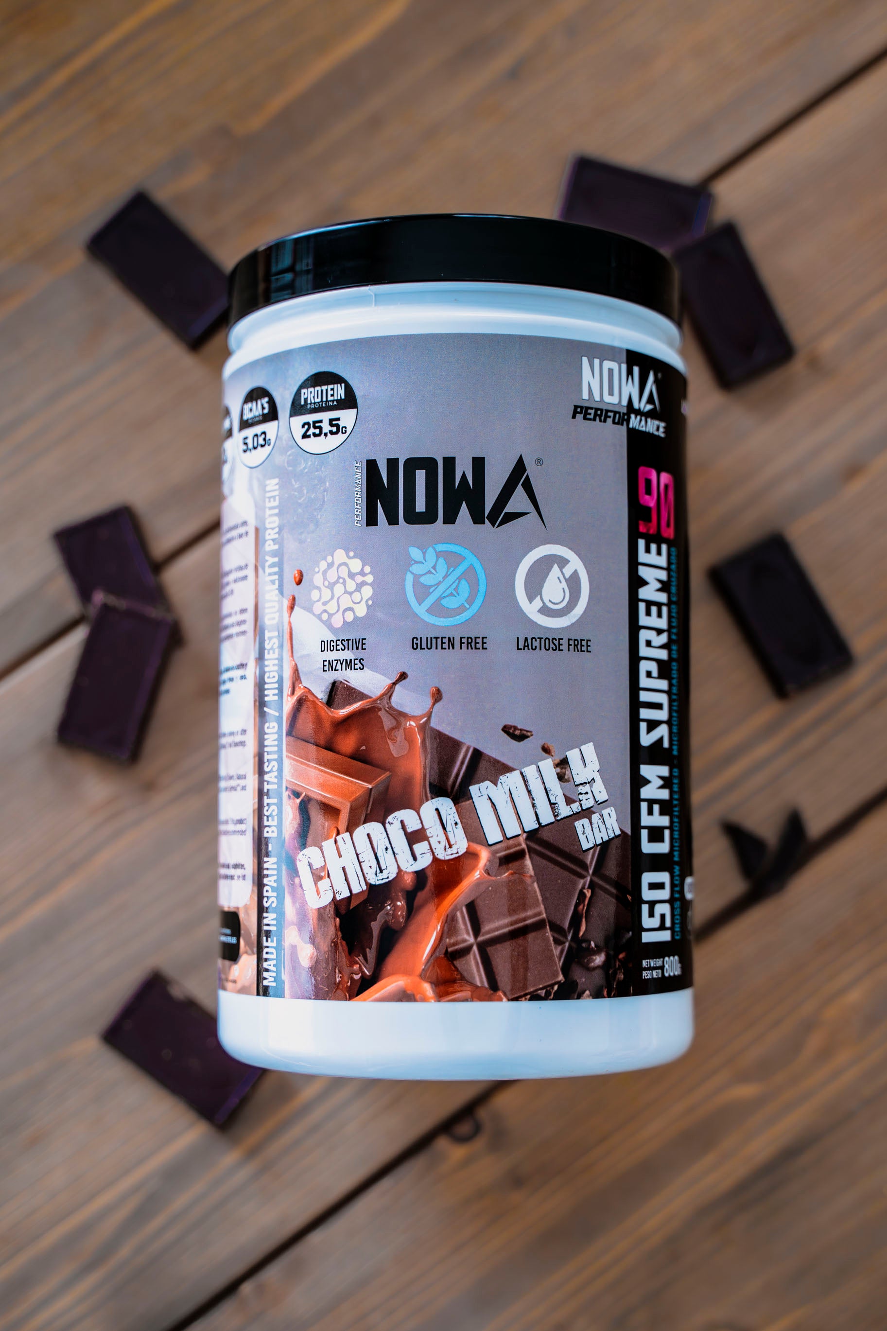 Proteina 90% CFM ISO SUPREME - BCAAs / Glutamina / Low Fat / Low Sugar - Chocolate