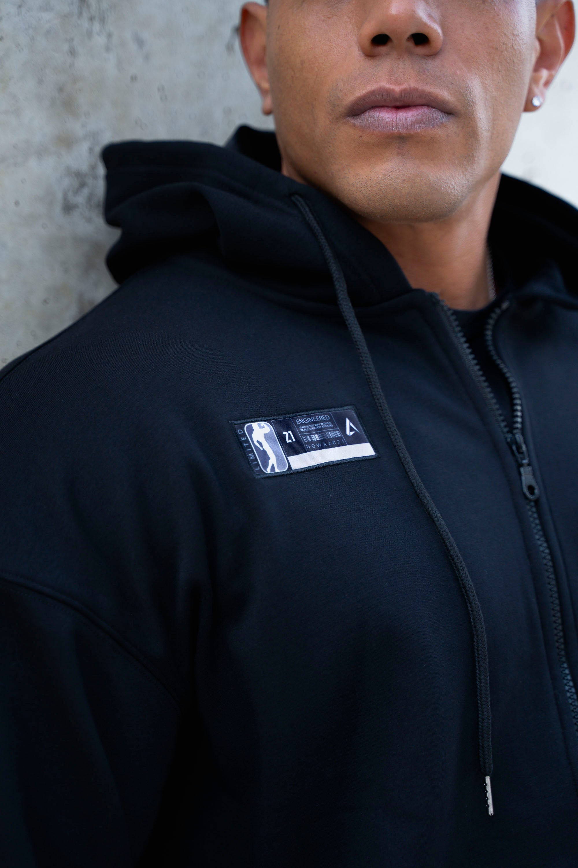 Sudadera Black Performance - Oversized