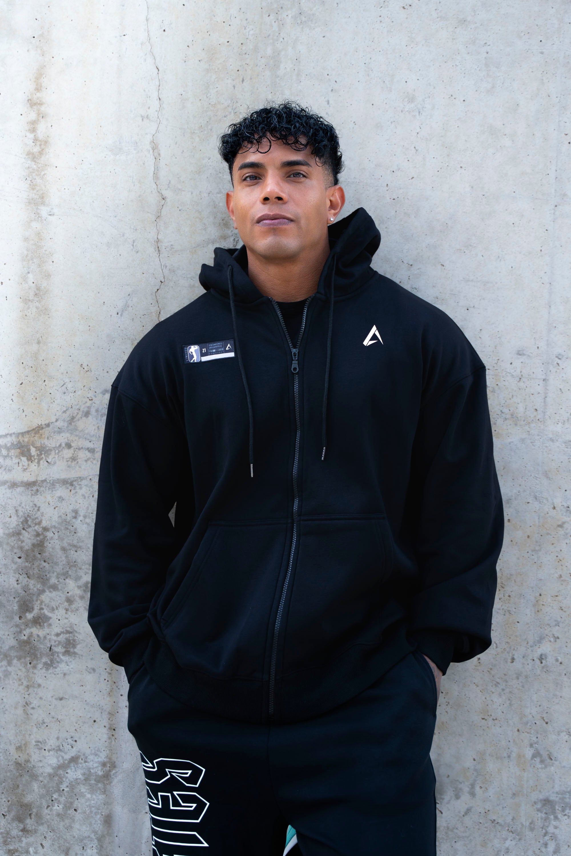 Performance Oversized Sweatshirt - Black Navy