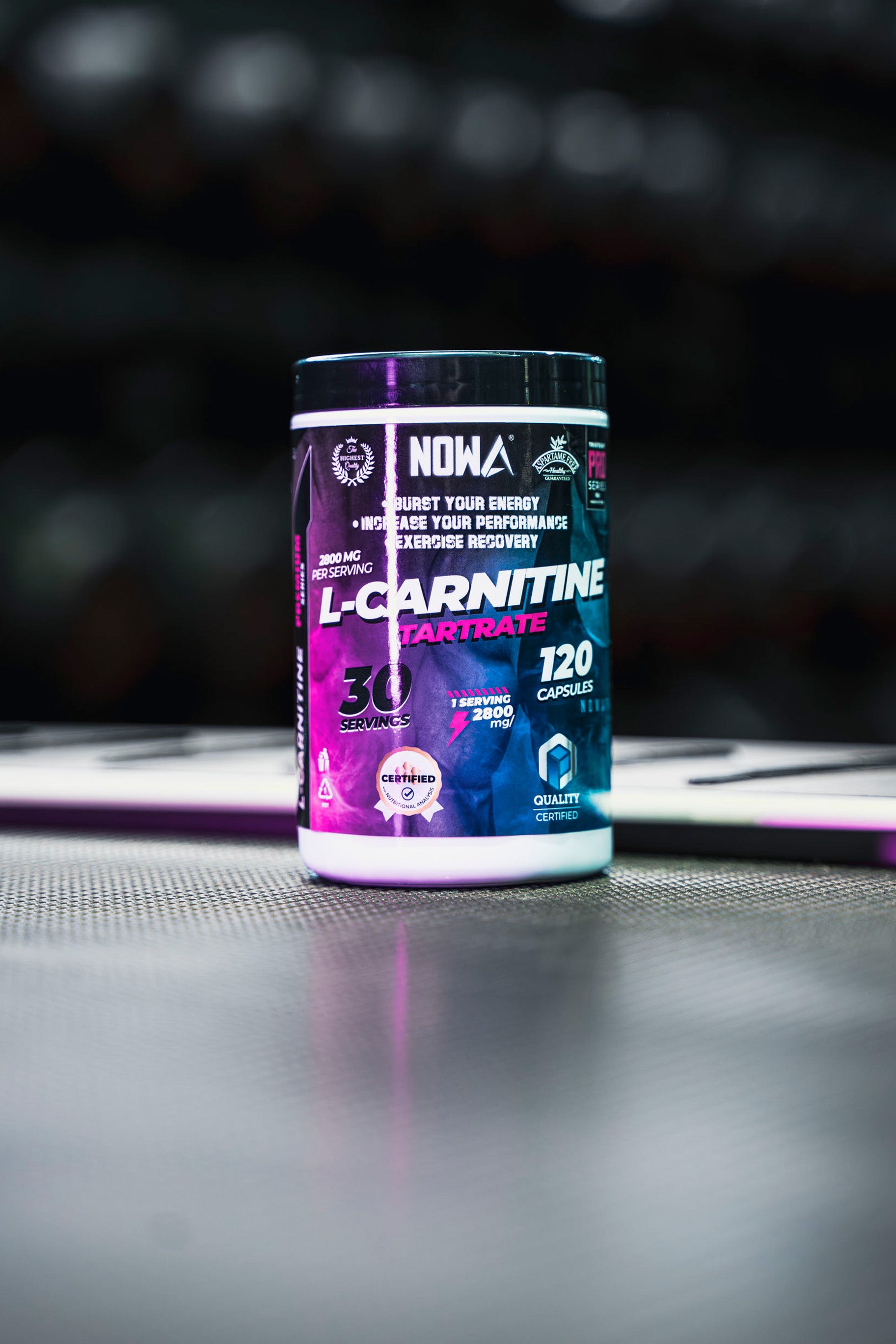 L-Carnitine PRO Tartrate - 120 Capsules