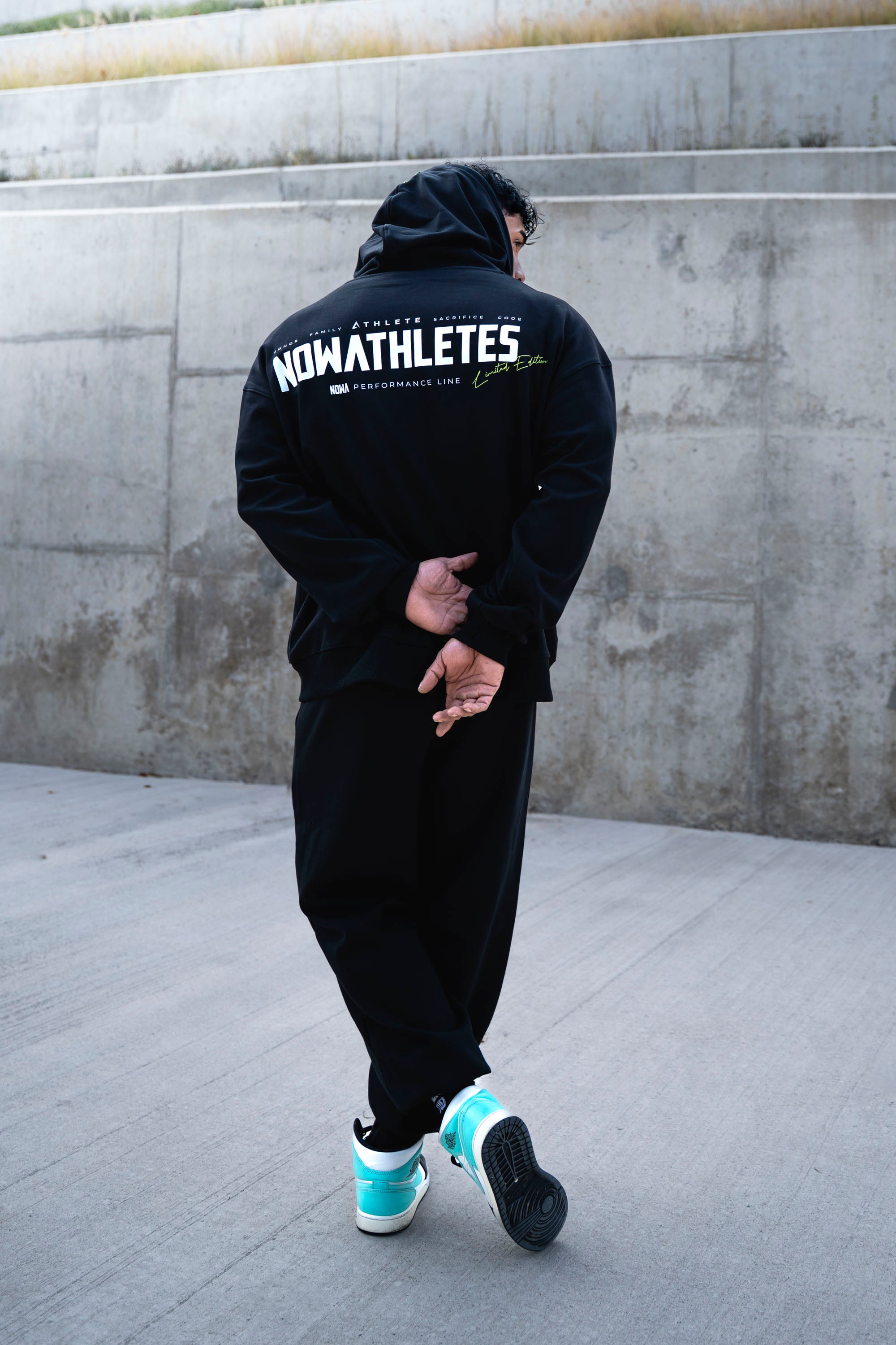 Performance Oversized Sweatshirt - Black Navy