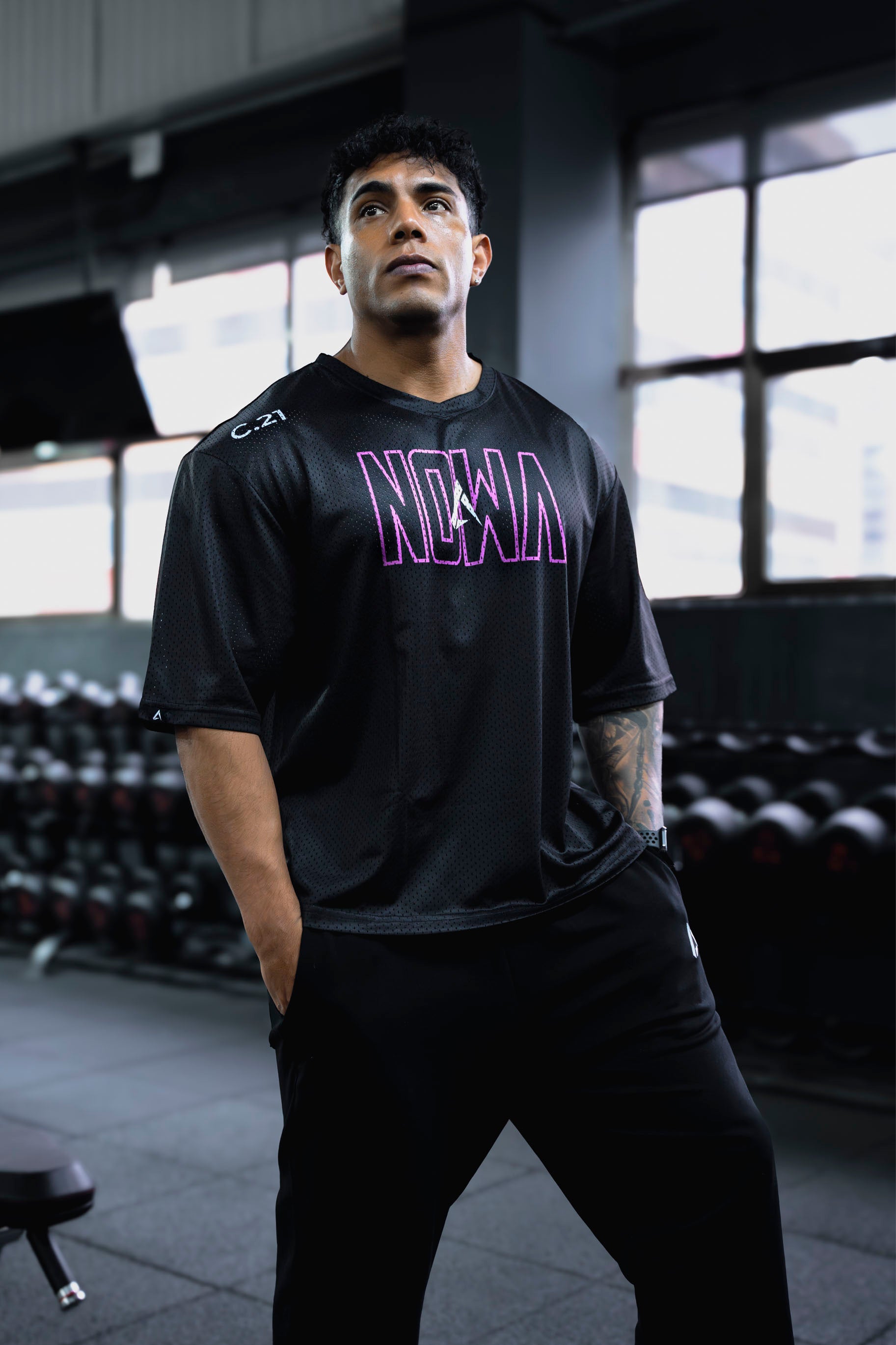 USA PRO Cropped Tee - Iridian Black