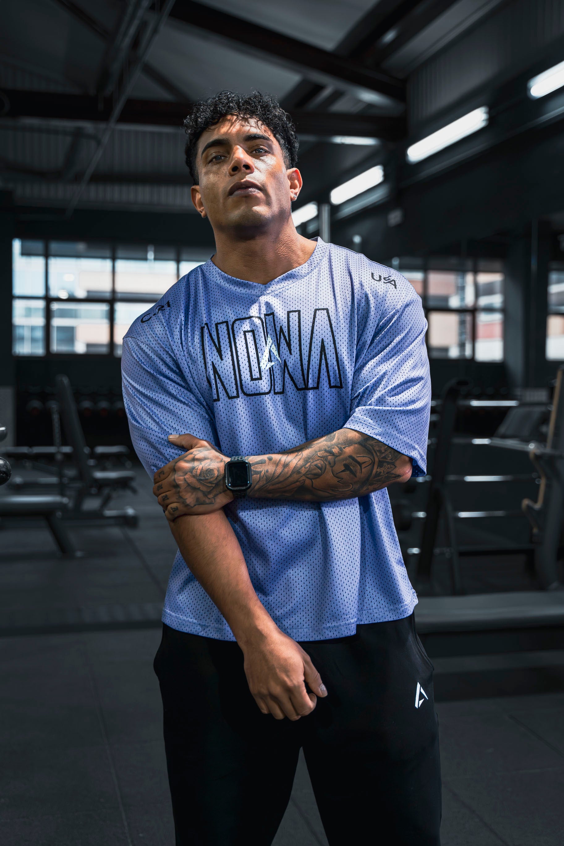 USA PRO Cropped Tee - Royal Purple