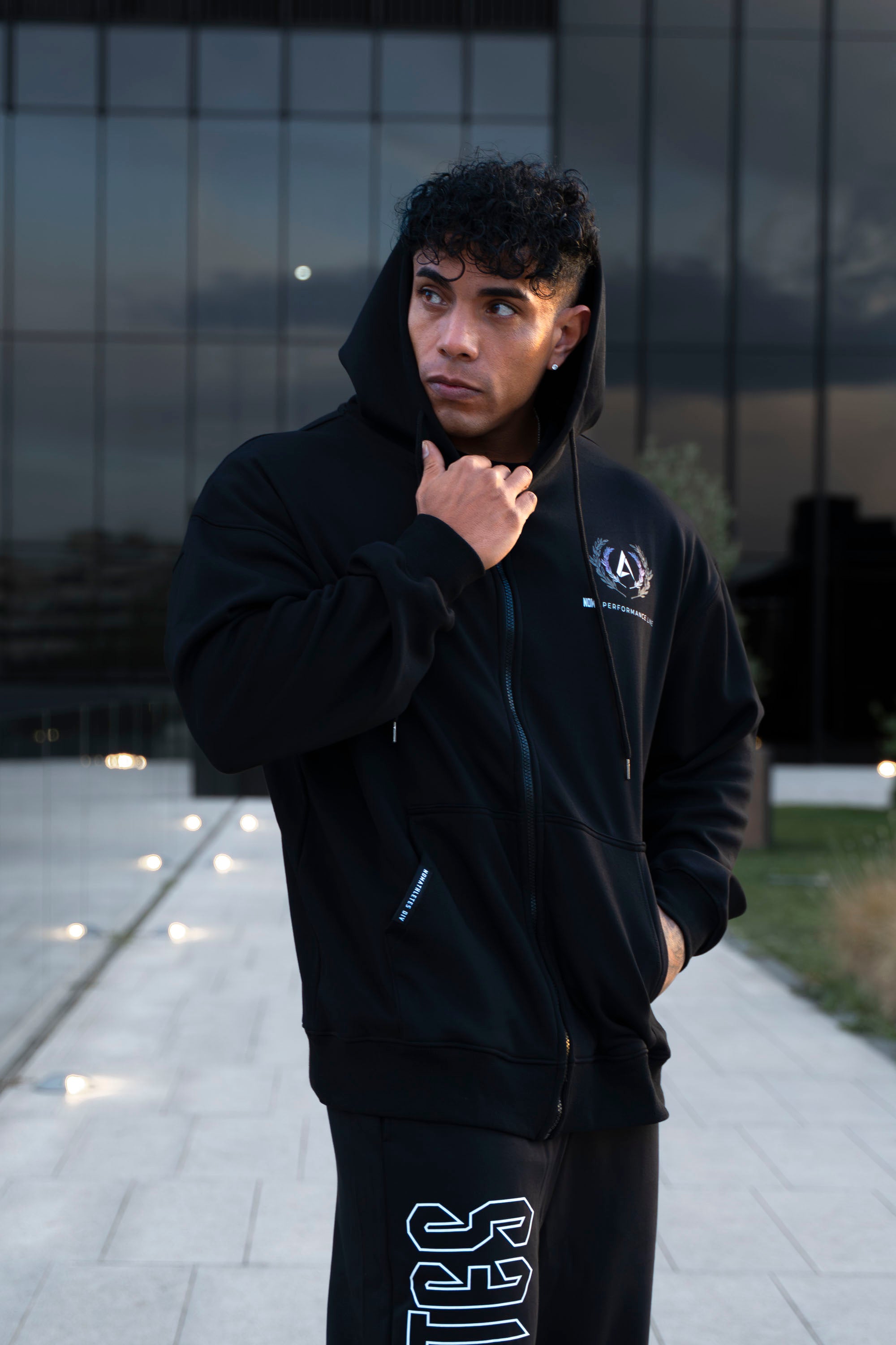 Performance Oversized Sweatshirt - Black Navy