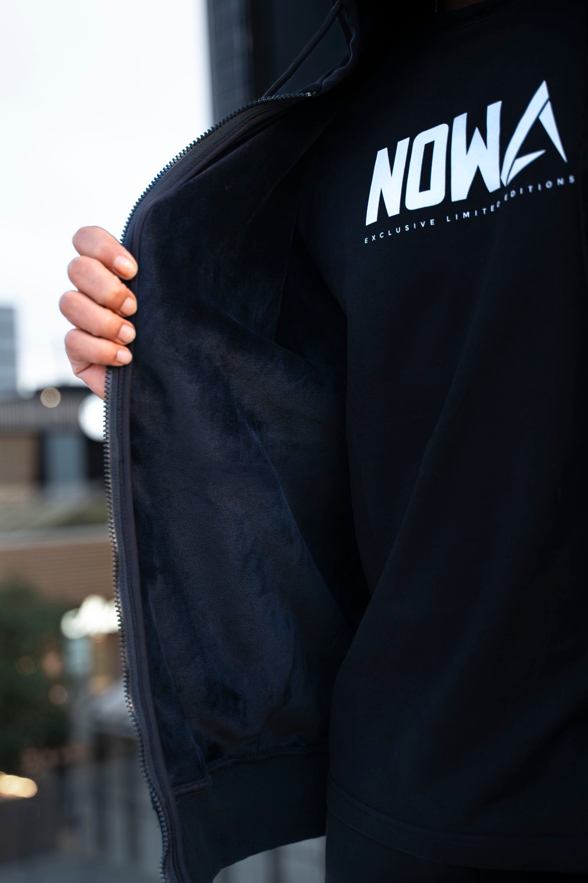 Sudadera Black Performance - Oversized