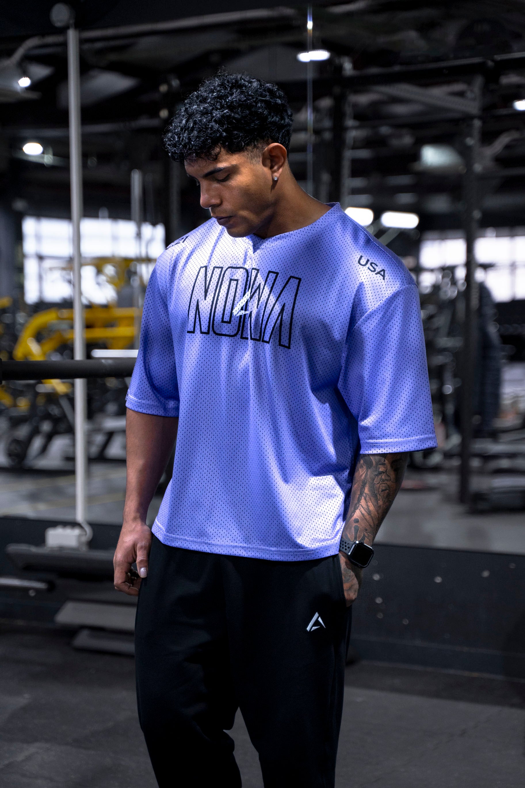 USA PRO Cropped Tee - Royal Purple