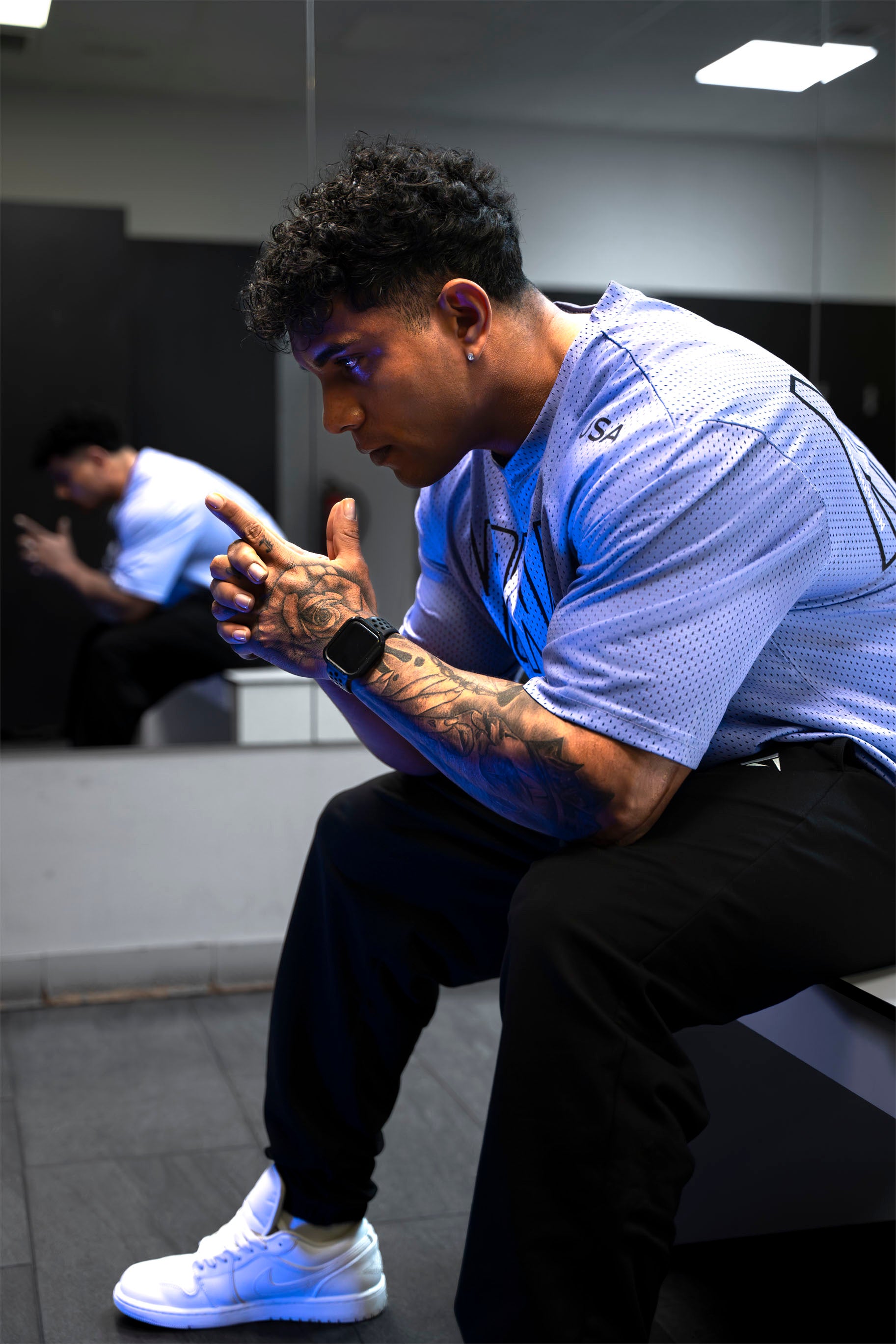 USA PRO Cropped Tee - Royal Purple