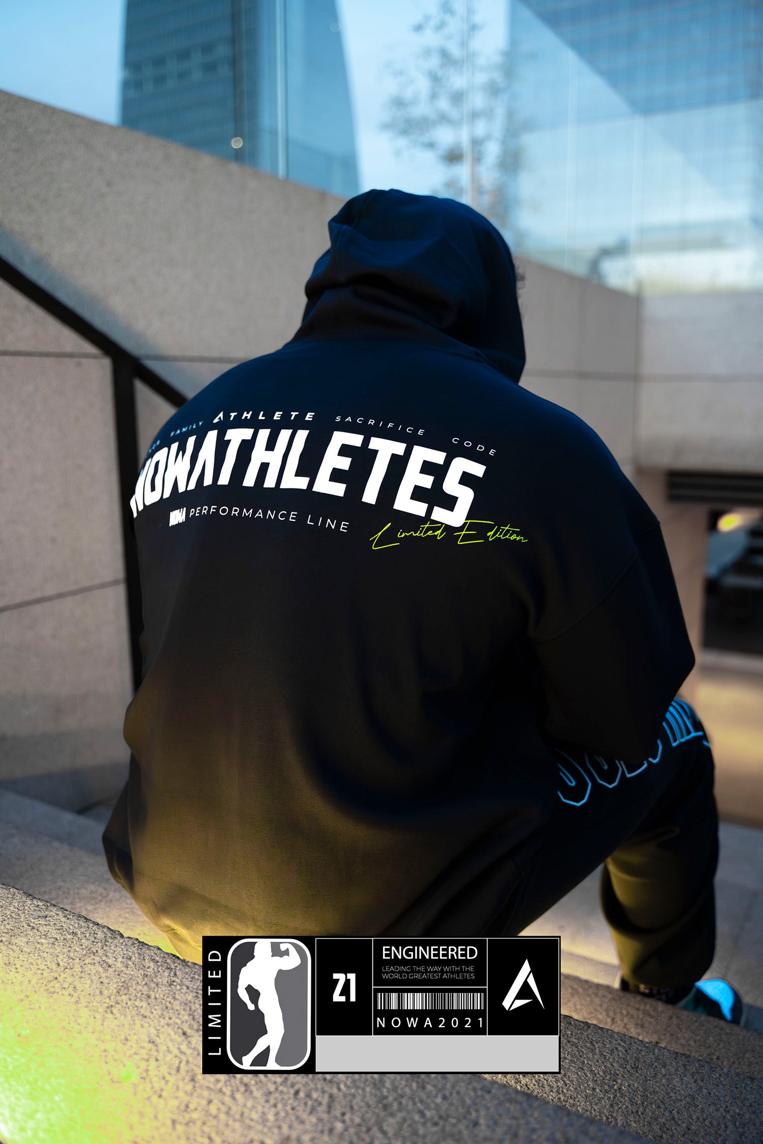 Sudadera Black Performance - Extra Oversized