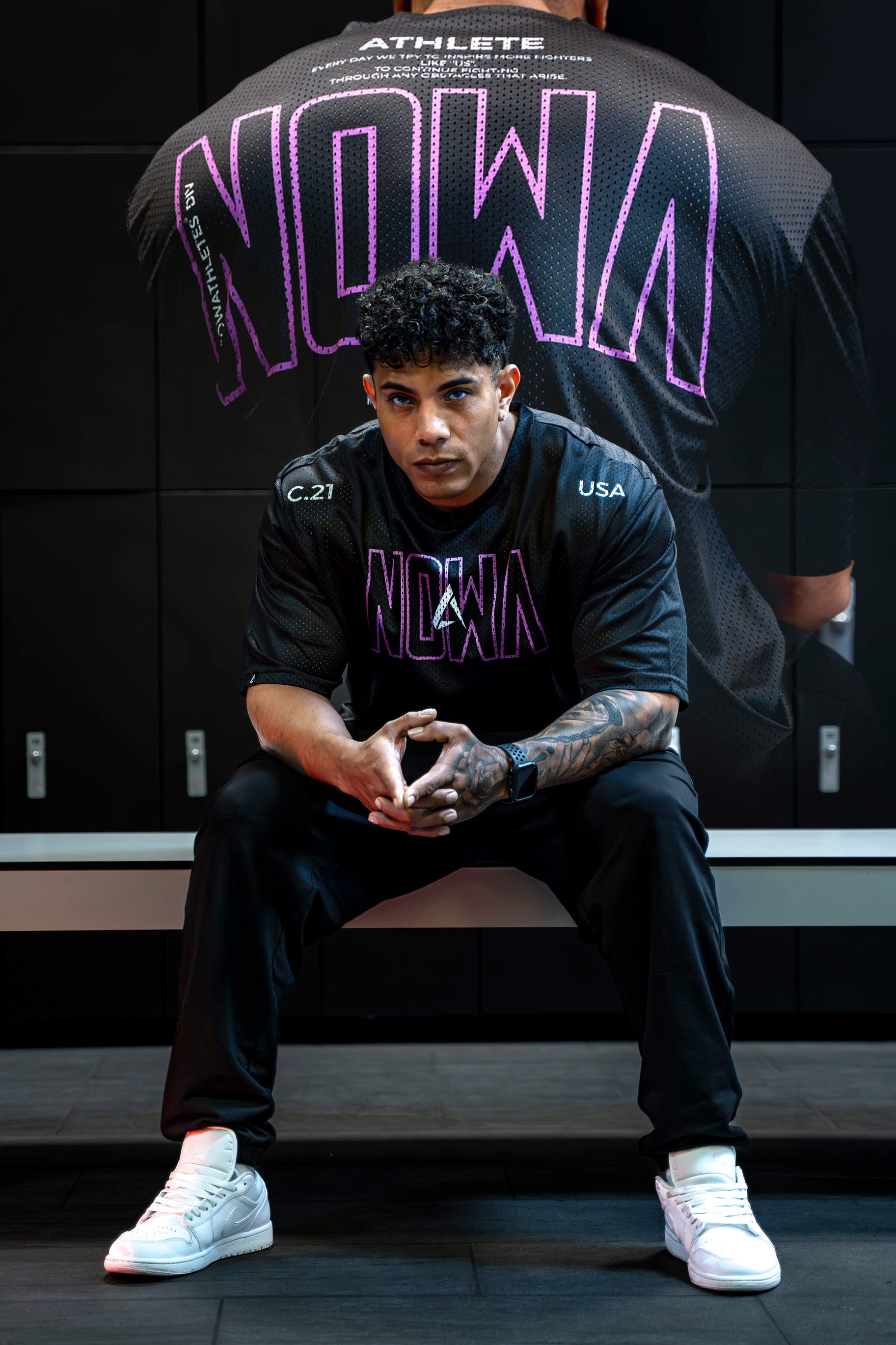 USA PRO Cropped Tee - Iridian Black