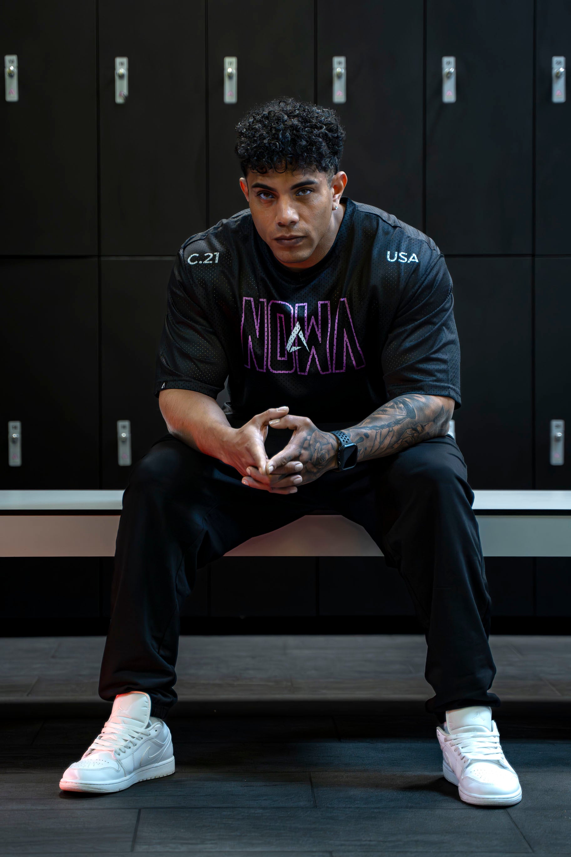 USA PRO Cropped Tee - Iridian Black