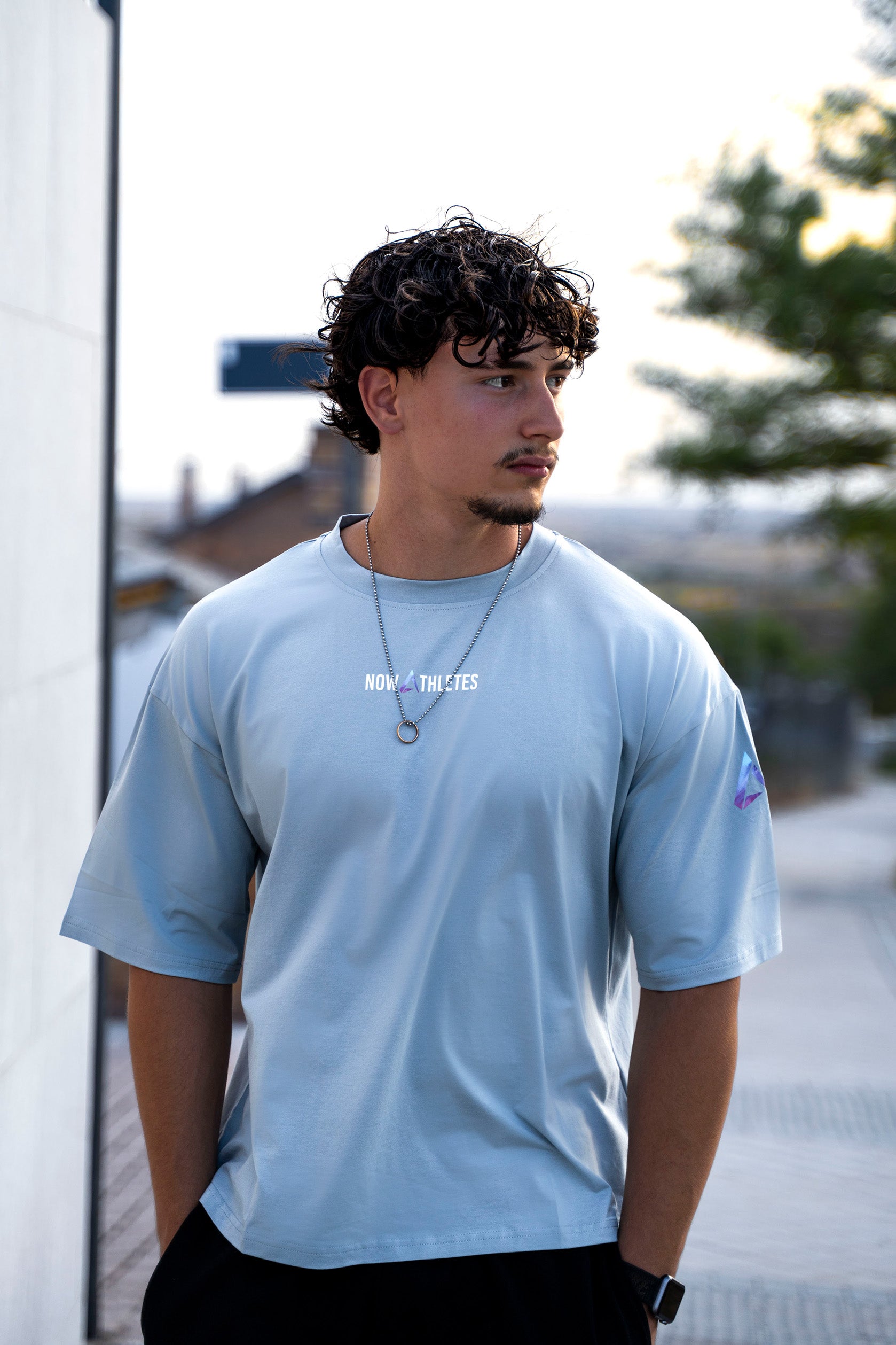 Supernova Returns Boxy Tee - Ice Grey