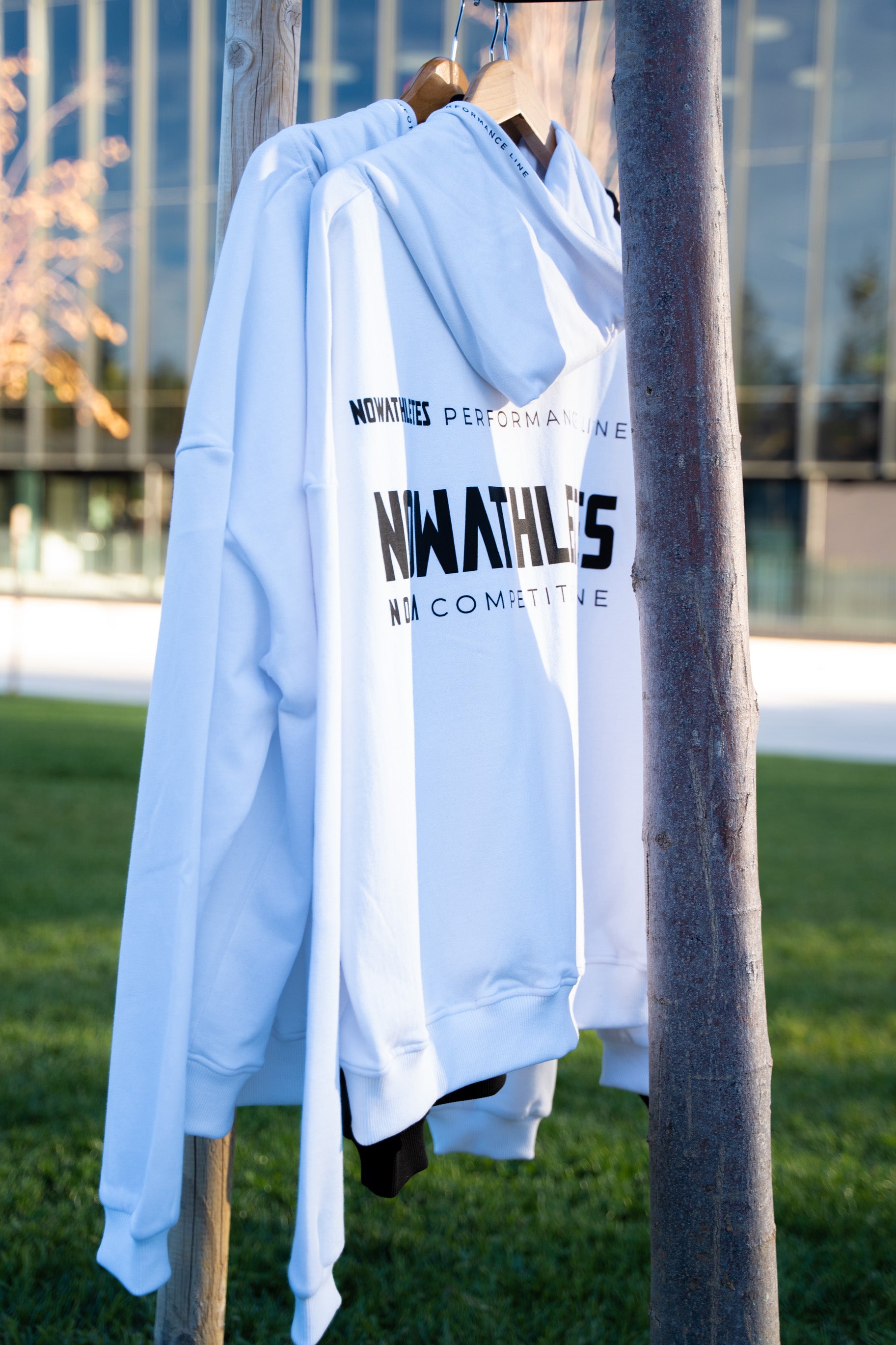 Performance Oversized Sweatshirt - White Navy