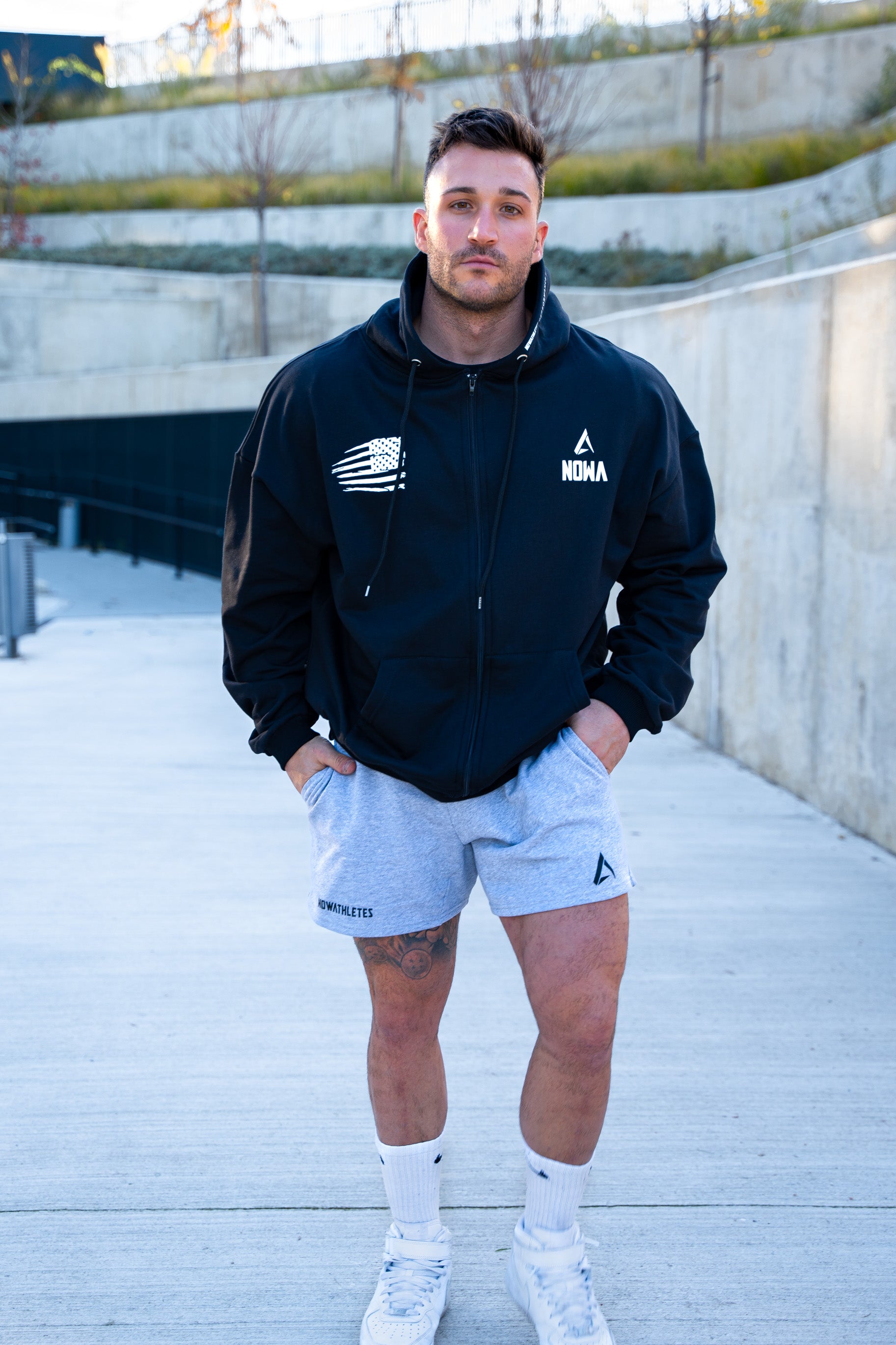 Performance Oversized Sweatshirt - Black Navy