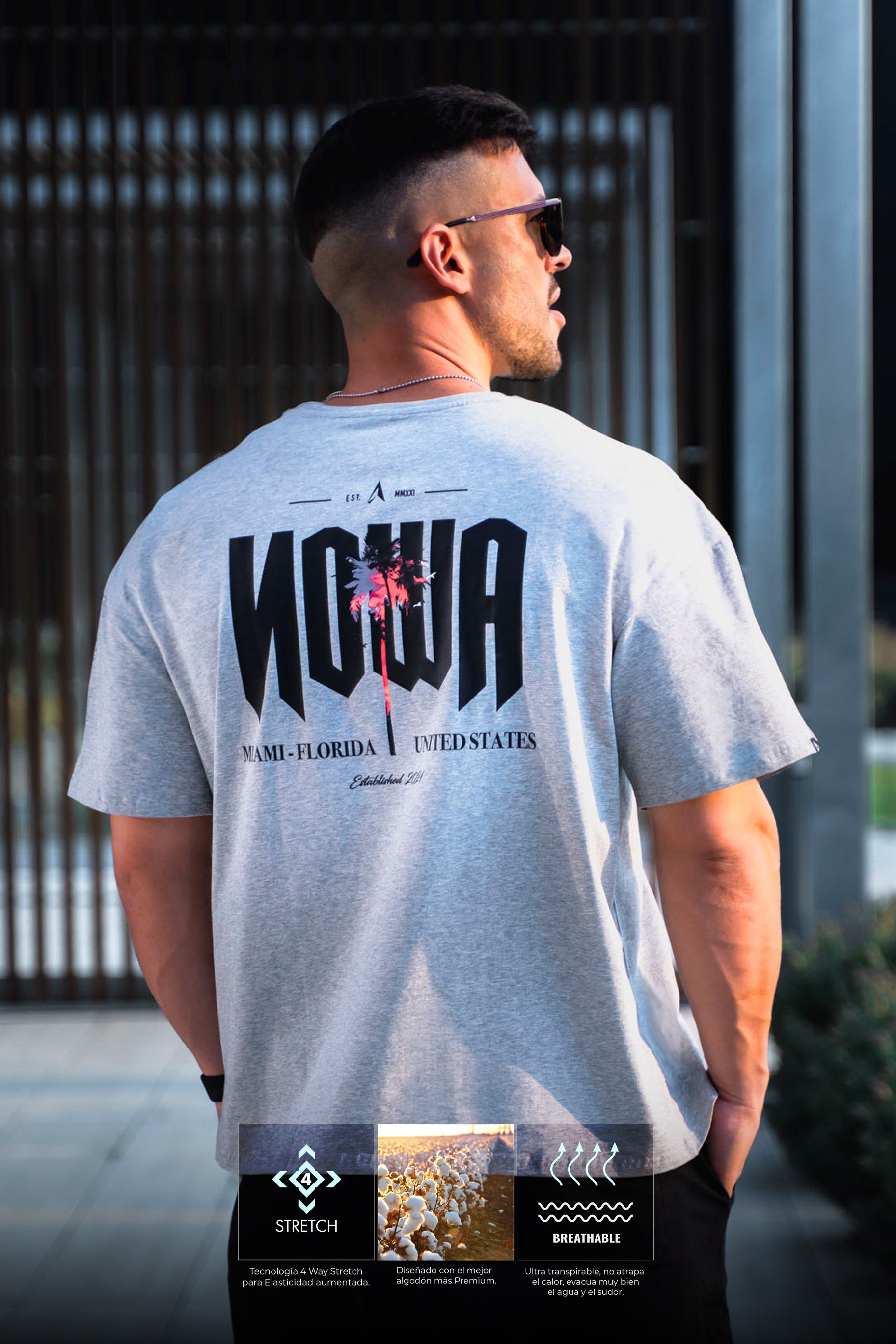 MIAMI NOWA OVERSIZED BOXY - ROYAL GREY