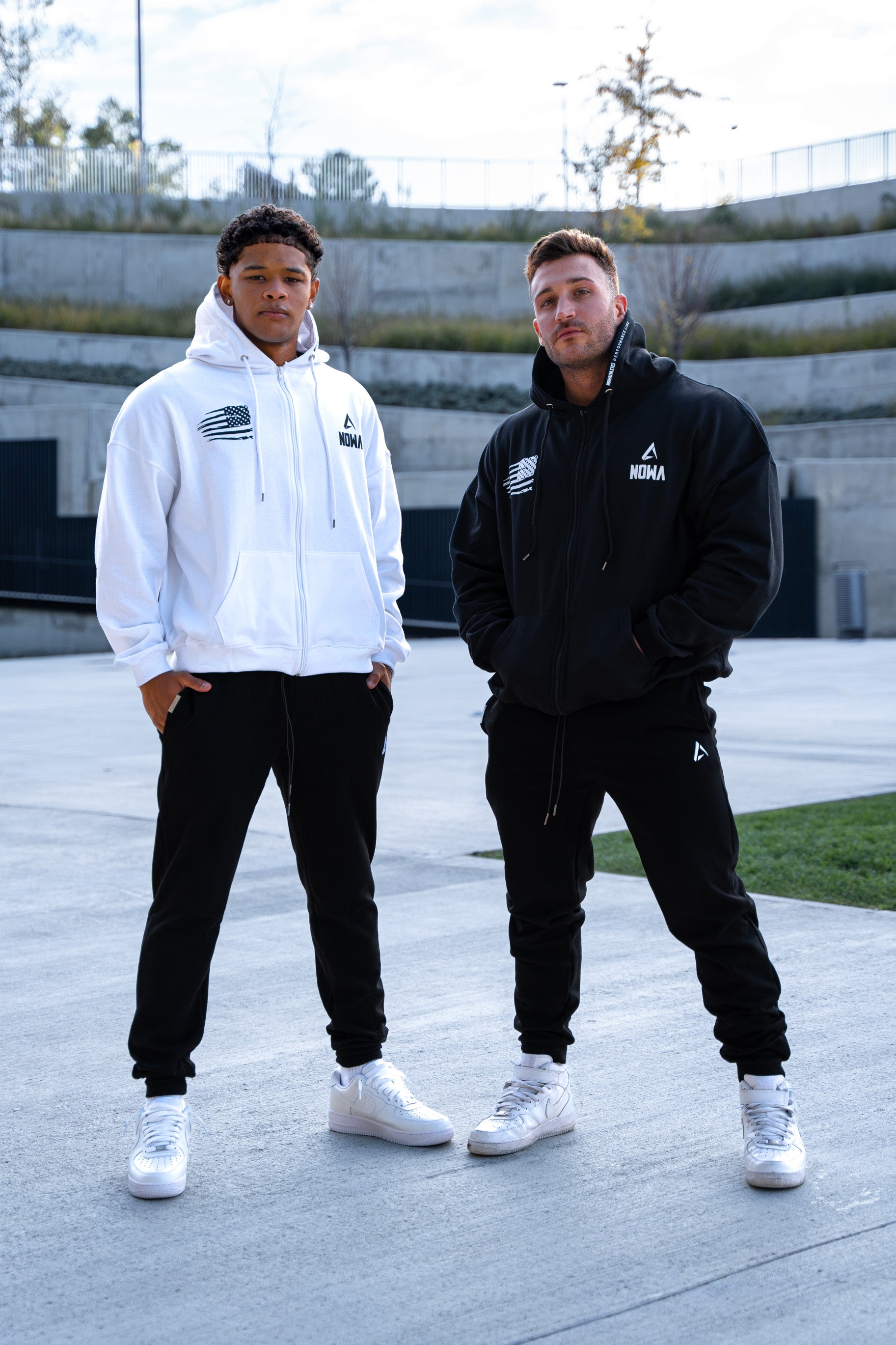 Performance Oversized Sweatshirt - White Navy