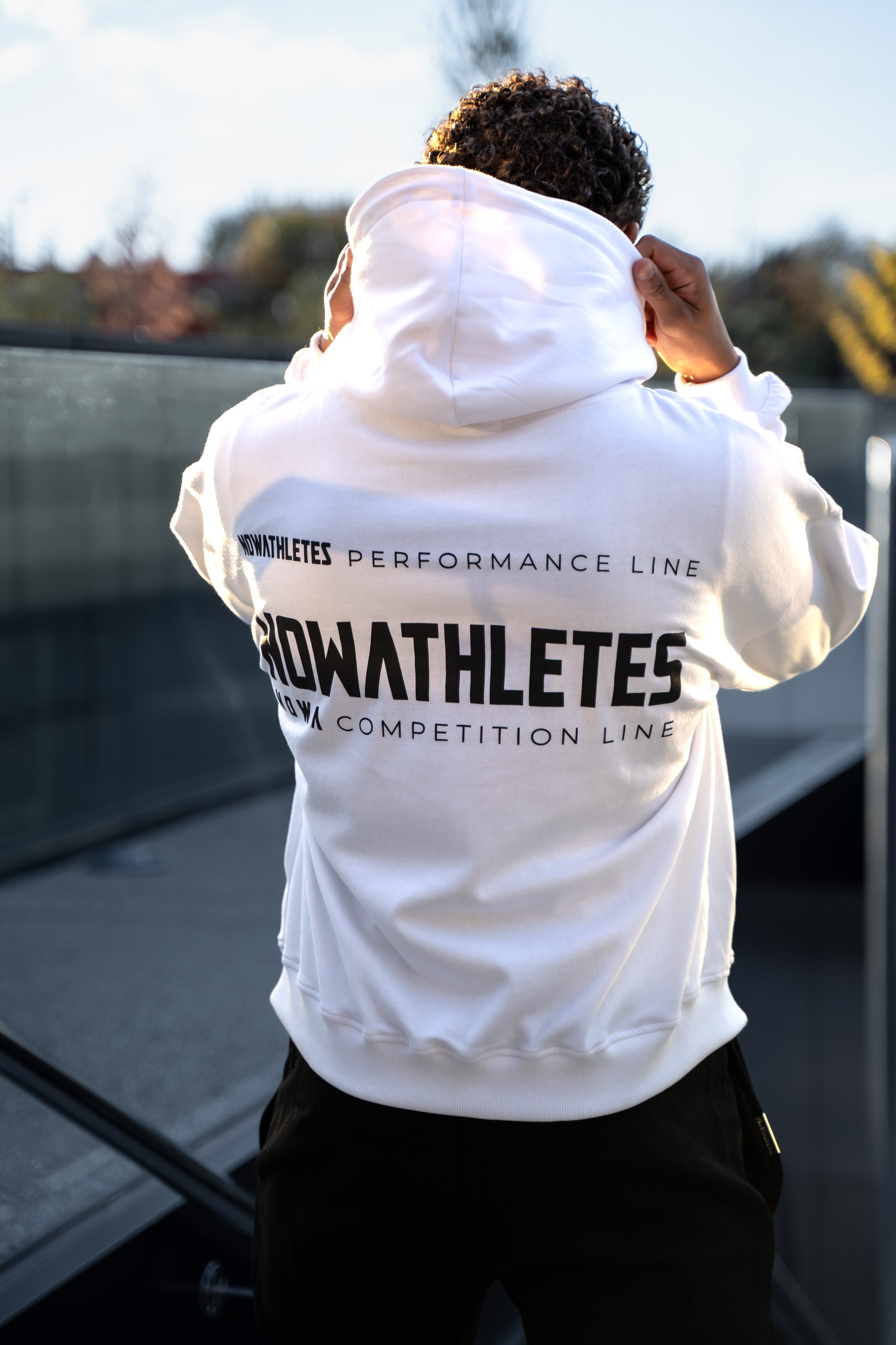 Performance Oversized Sweatshirt - White Navy