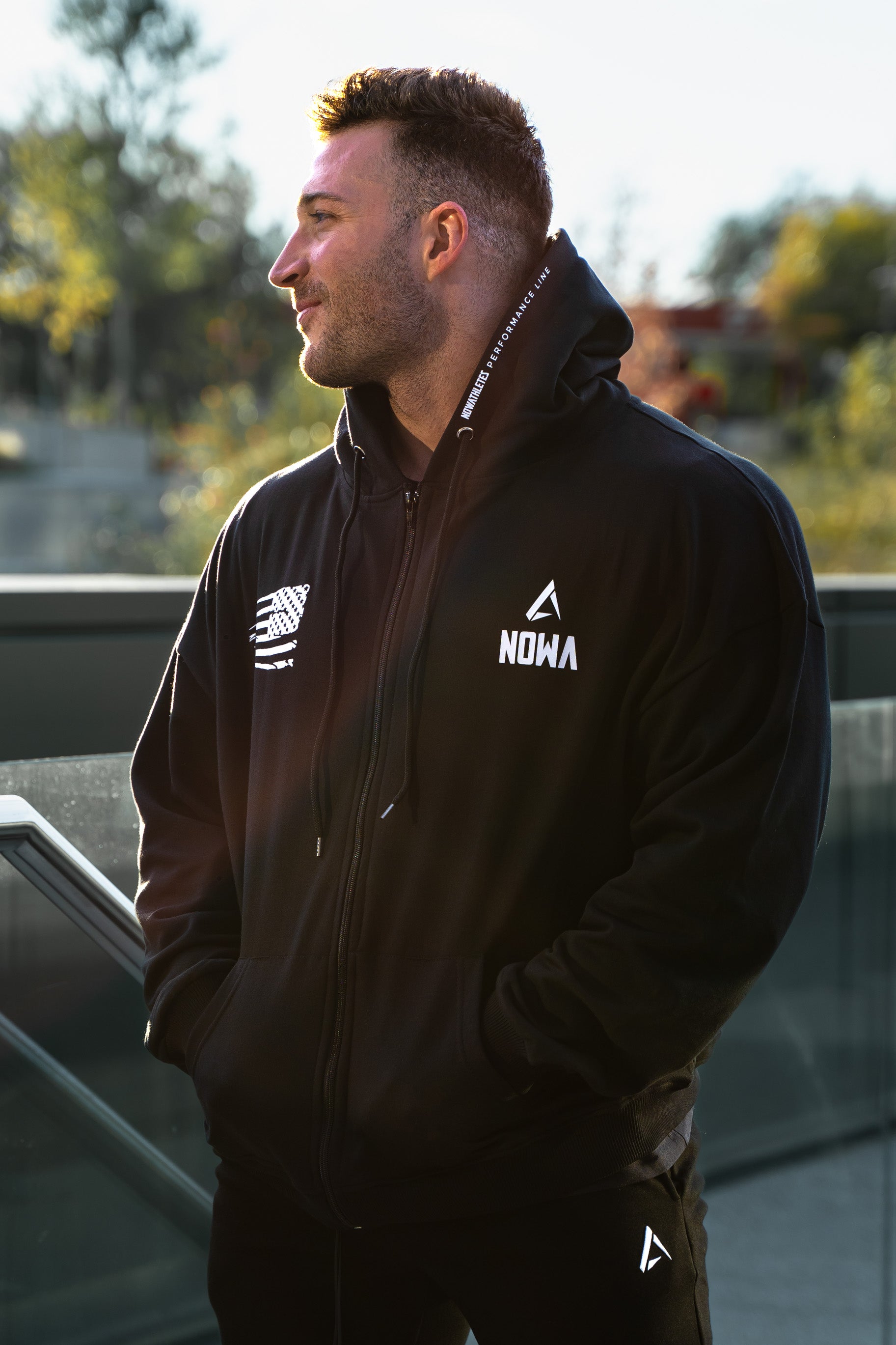 Performance Oversized Sweatshirt - Black Navy