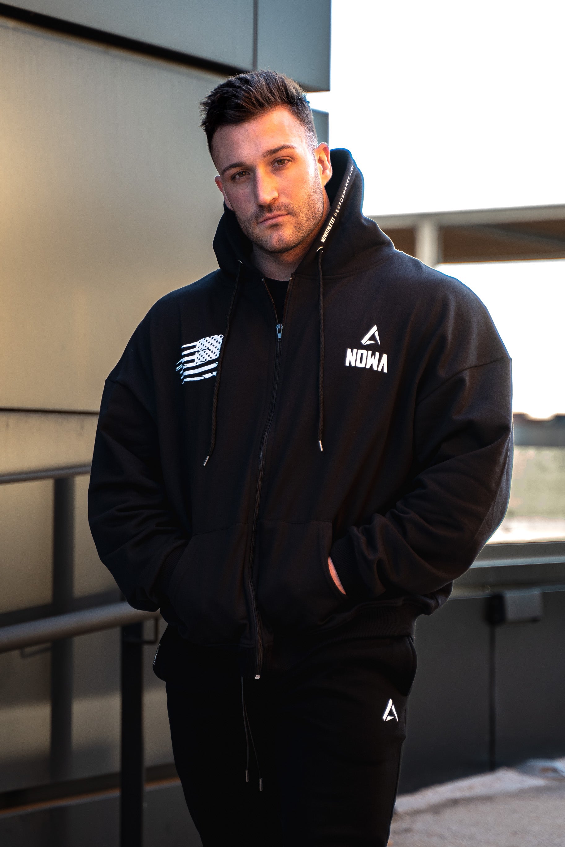 Performance Oversized Sweatshirt - Black Navy