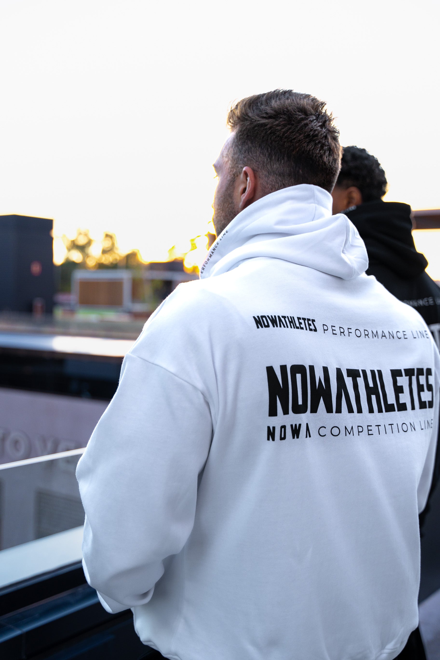 Performance Oversized Sweatshirt - White Navy