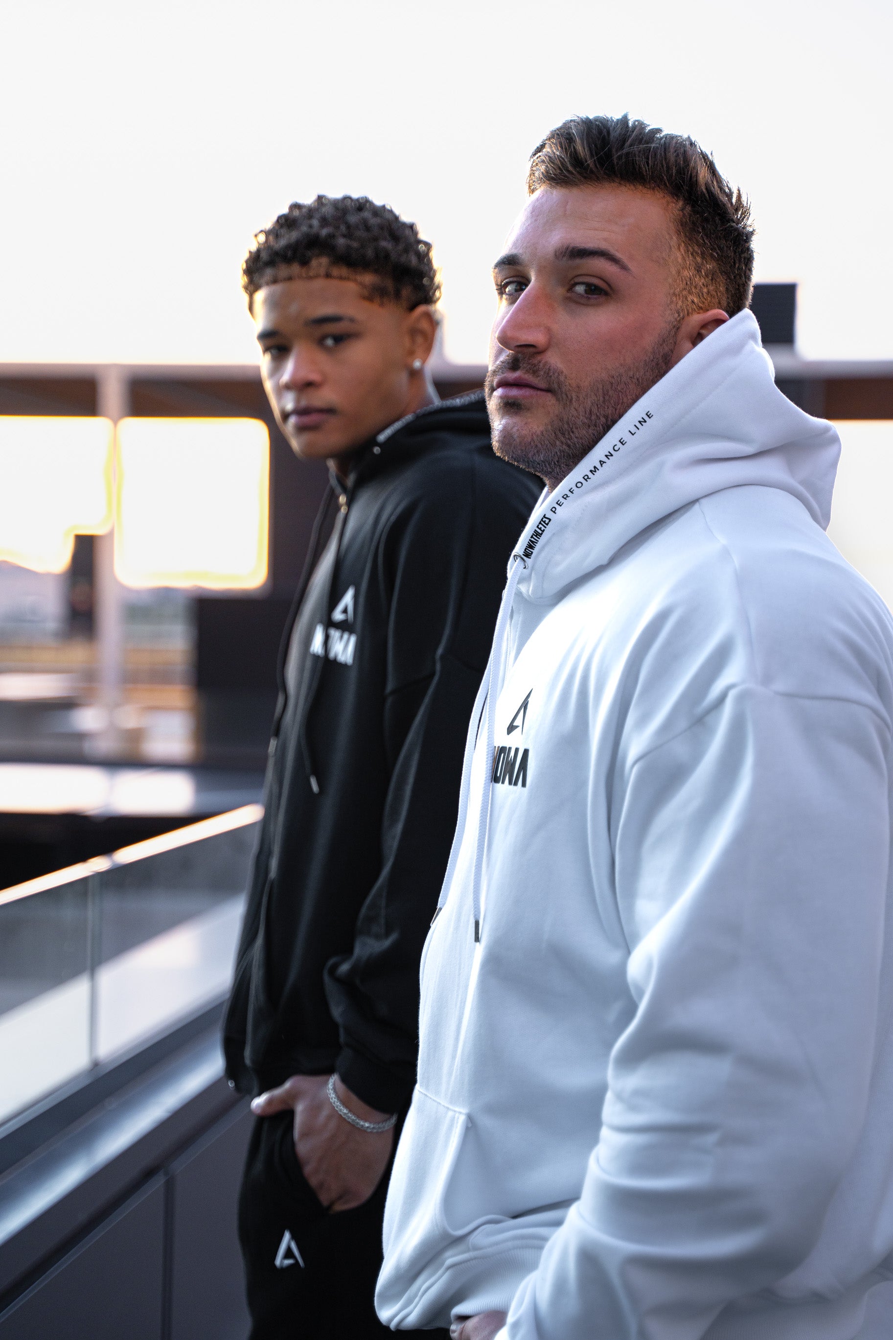 Performance Oversized Sweatshirt - White Navy