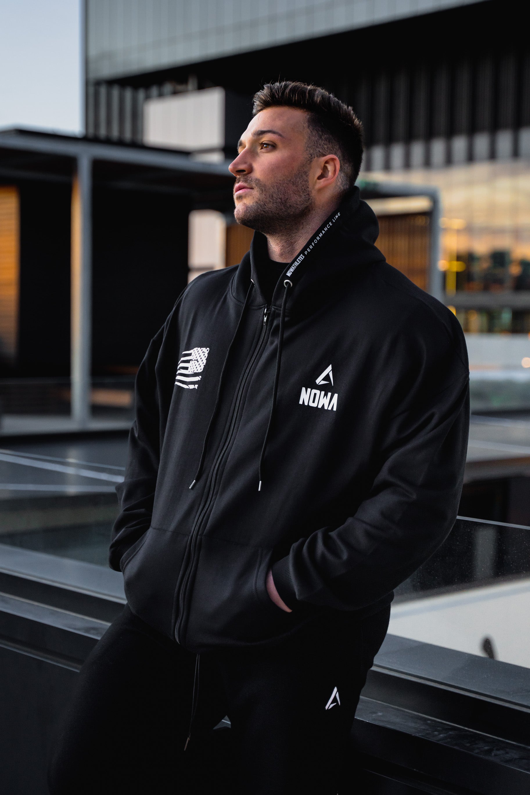 Performance Oversized Sweatshirt - Black Navy