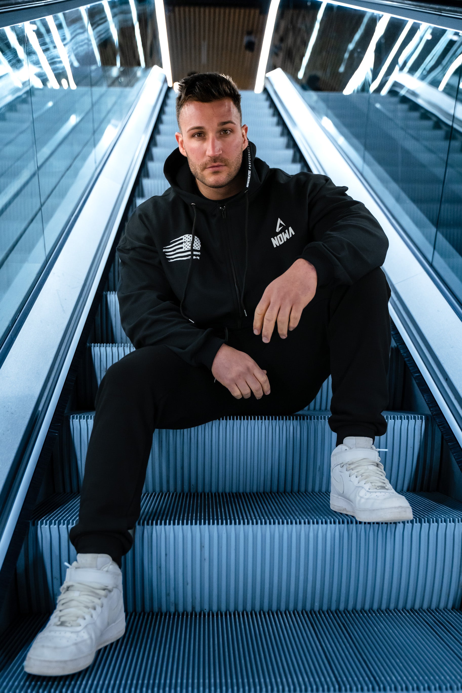 Performance Oversized Sweatshirt - Black Navy