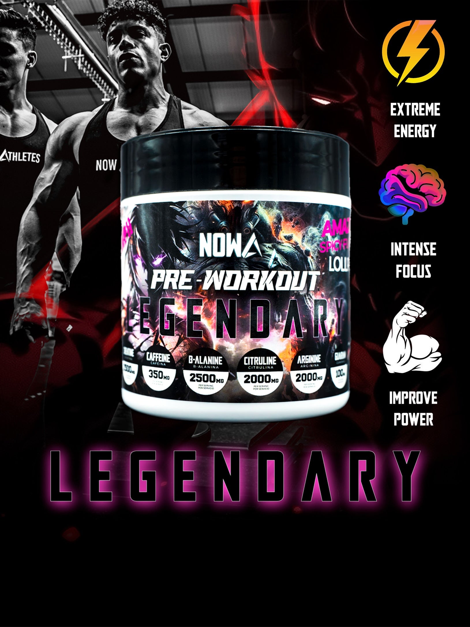 Pre Entreno LEGENDARY Piruleta - 300g