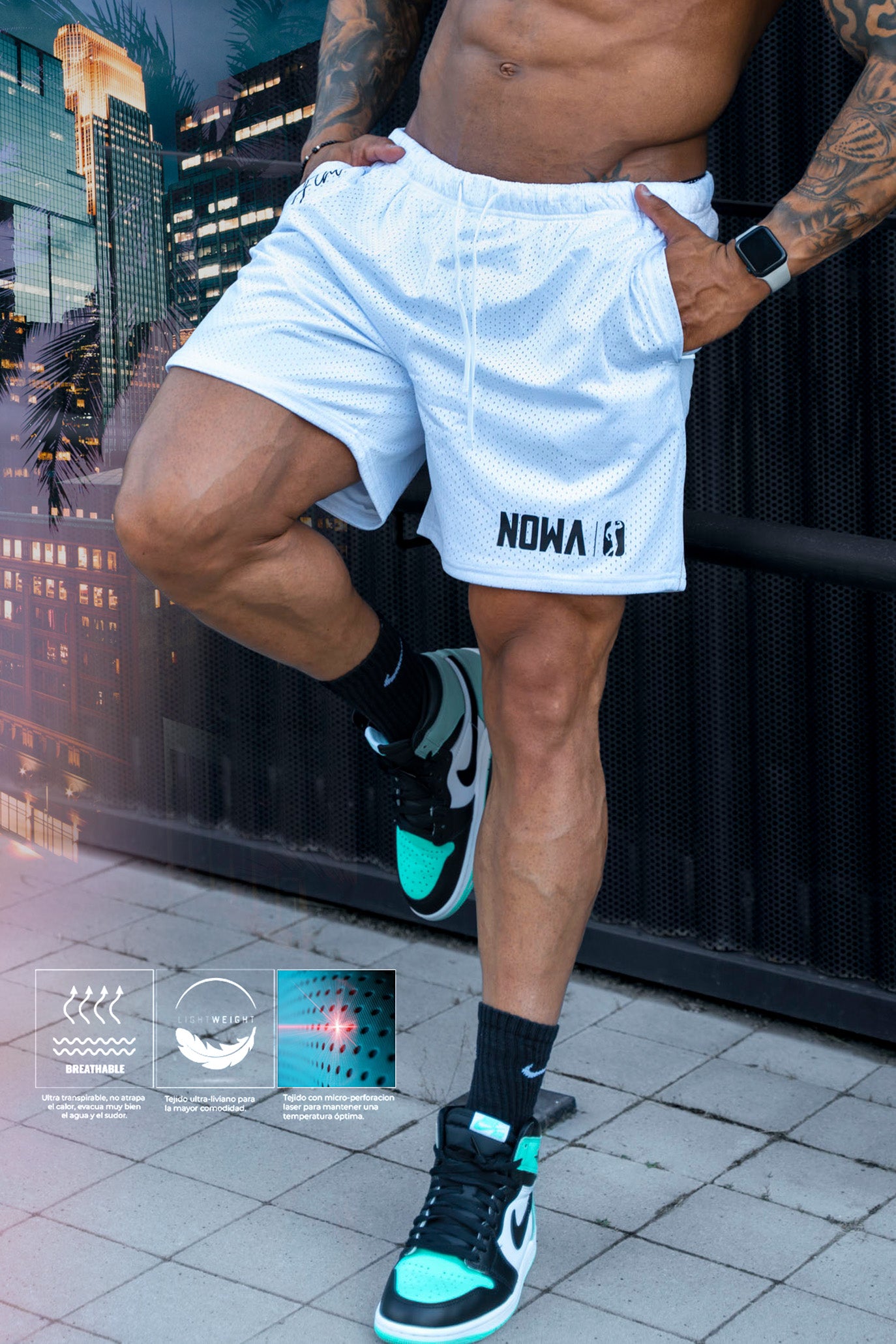 Absolute Athlete shorts - Ice White