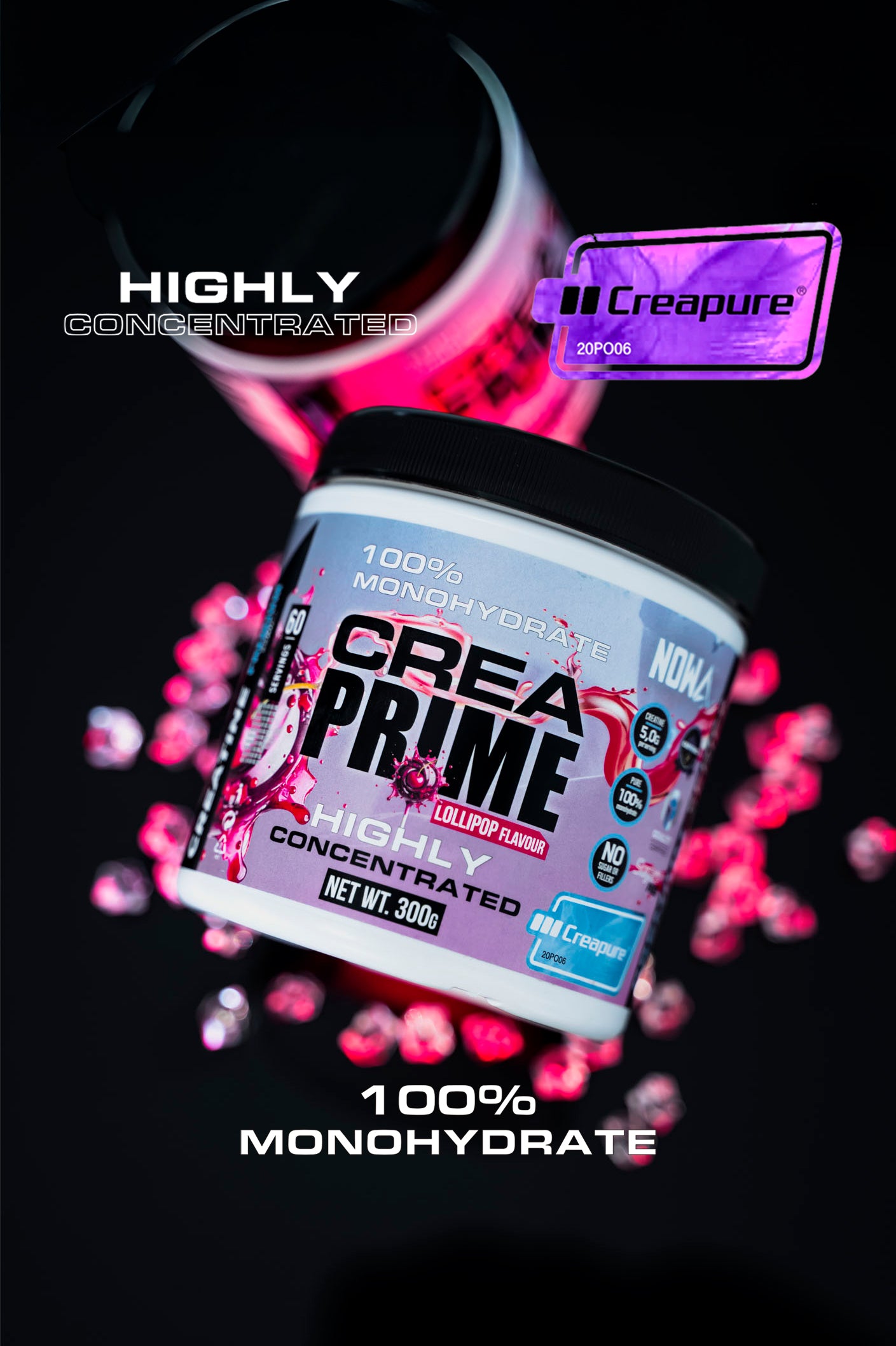 Creatine CREAPURE®️ Monohidrato Máxima pureza y calidad - Piruleta