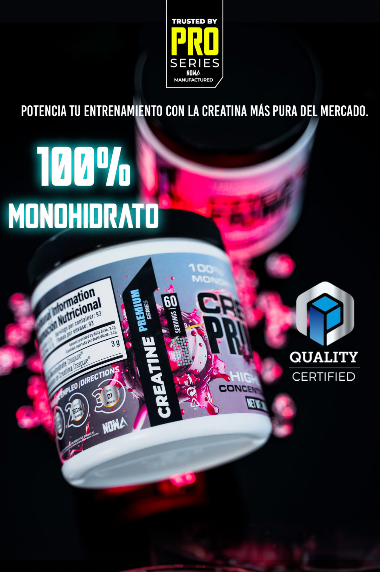 Creatine CREAPURE®️ Monohidrato Máxima pureza y calidad - Piruleta