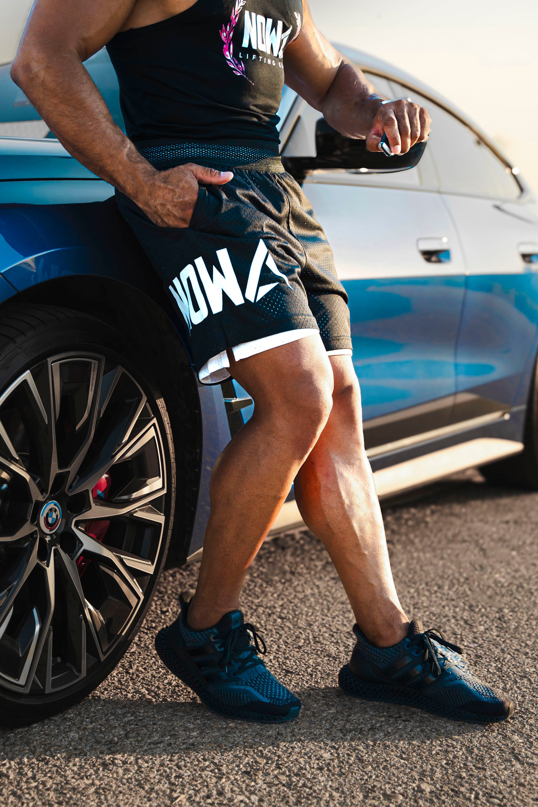 Wolf Reversible shorts 2in1 - Black/White