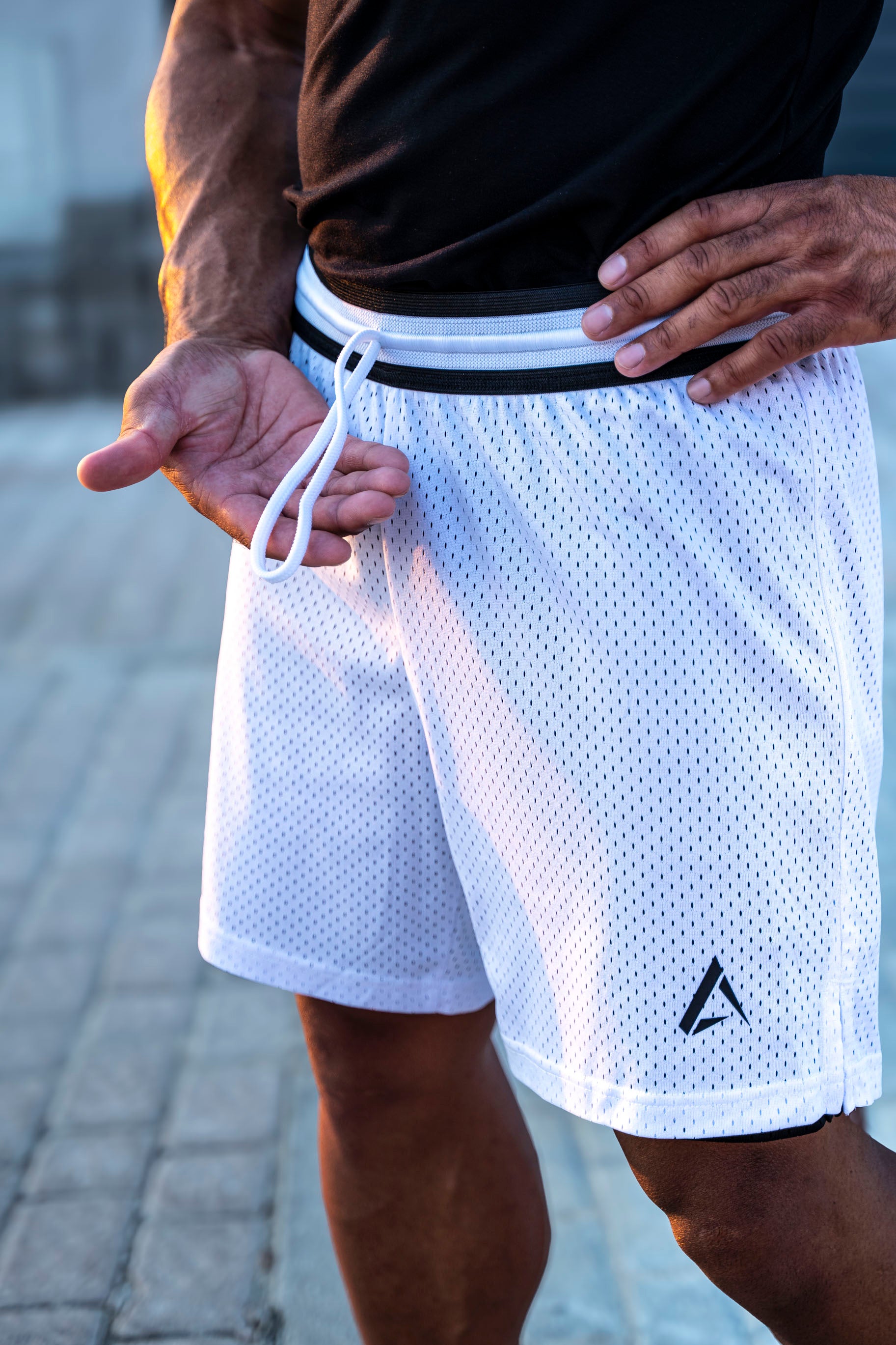 Wolf Reversible shorts 2in1 - Black/White