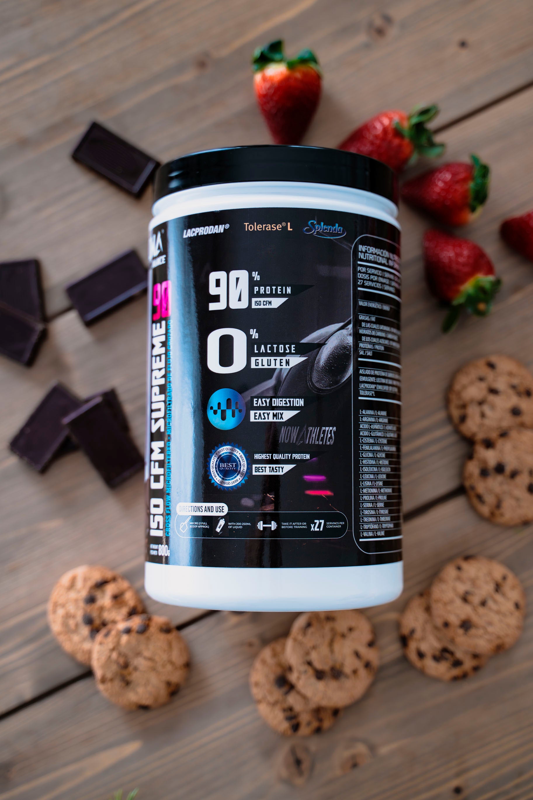 Protein 90% CFM ISO SUPREME - BCAAs / Glutamine / Low Fat / Low Sugar 800g - Galleta