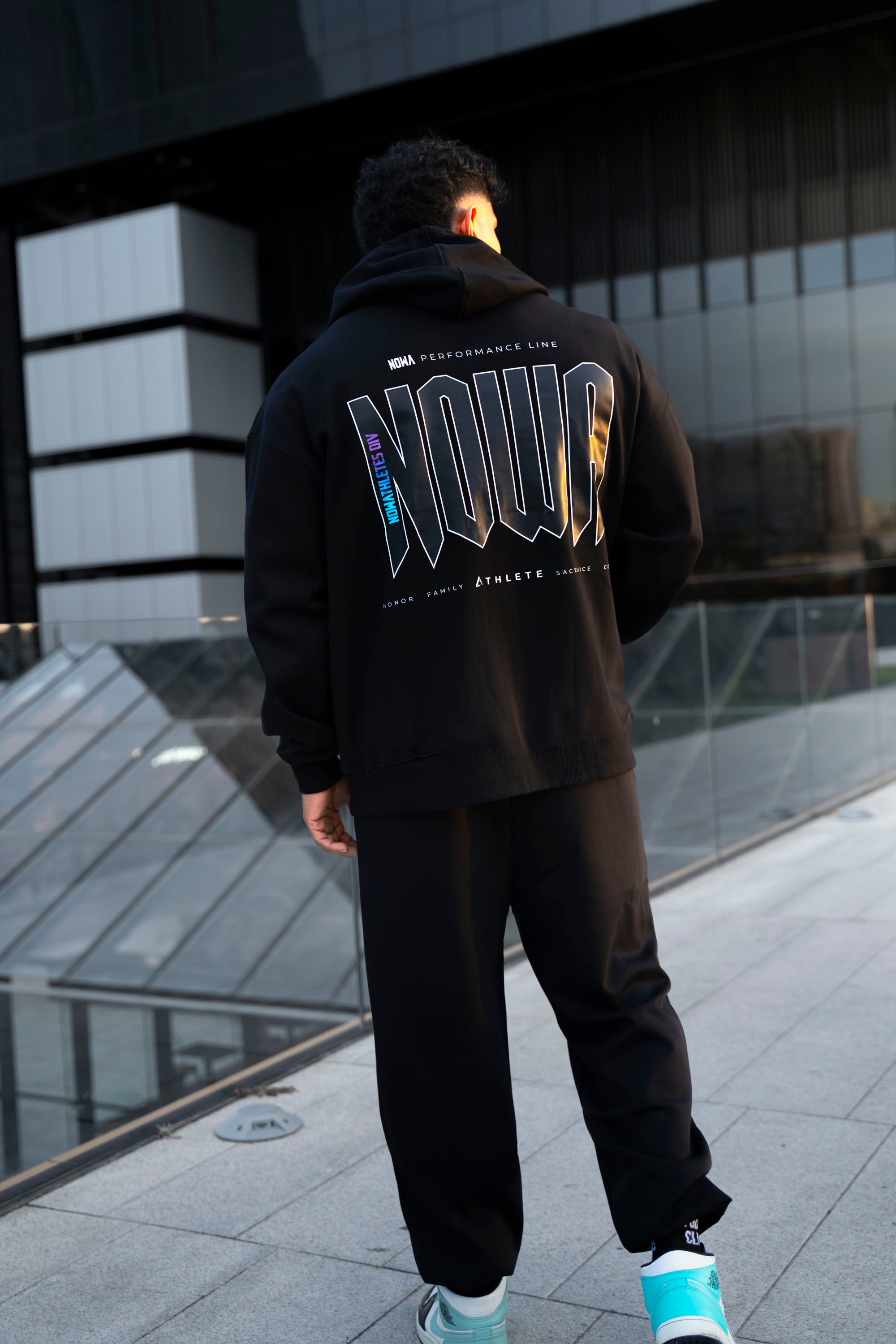 Performance Oversized Sweatshirt - Black Navy 