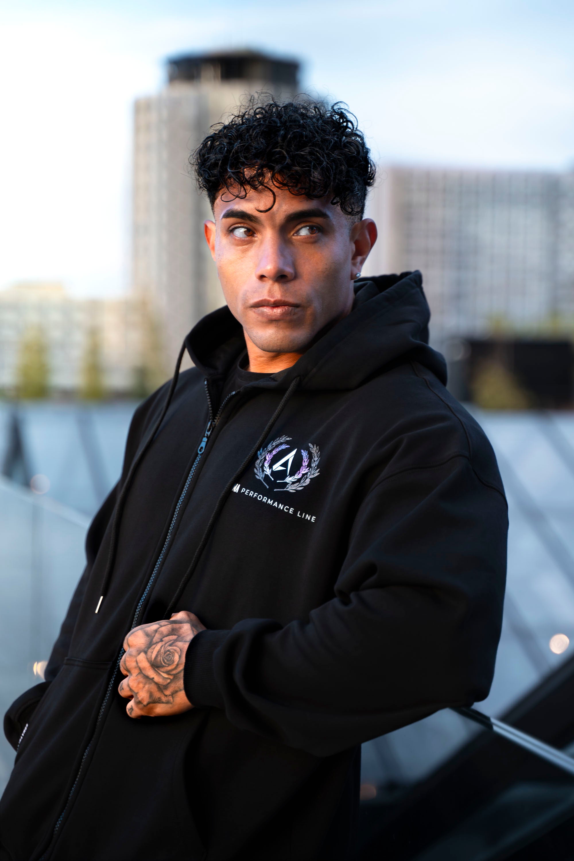 Performance Oversized Sweatshirt - Black Navy 