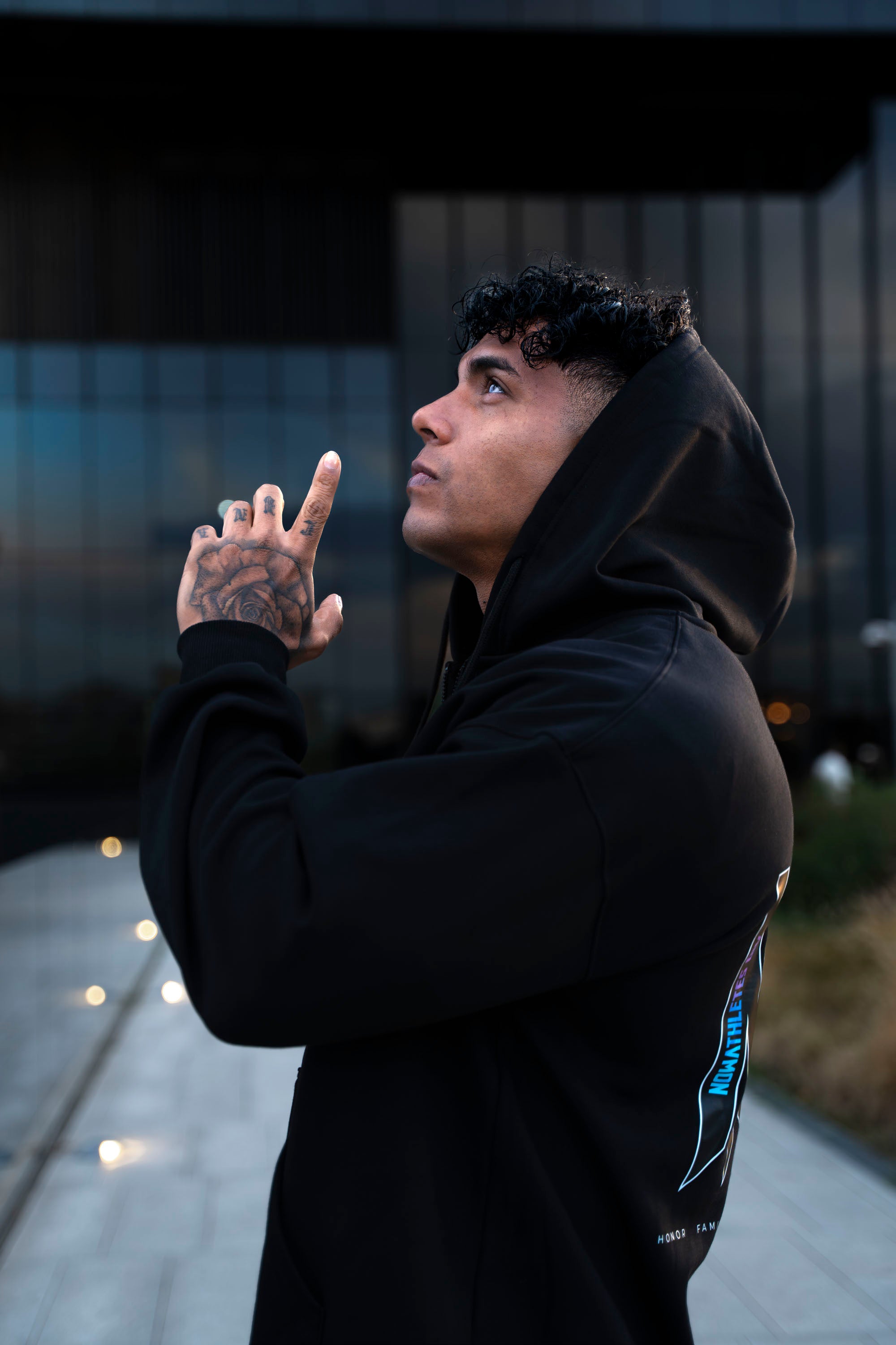 Performance Oversized Sweatshirt - Black Navy 