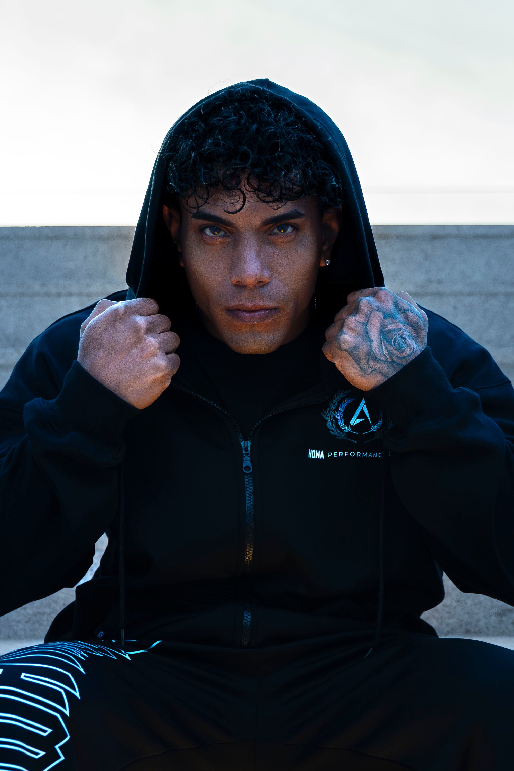 Performance Oversized Sweatshirt - Black Navy 