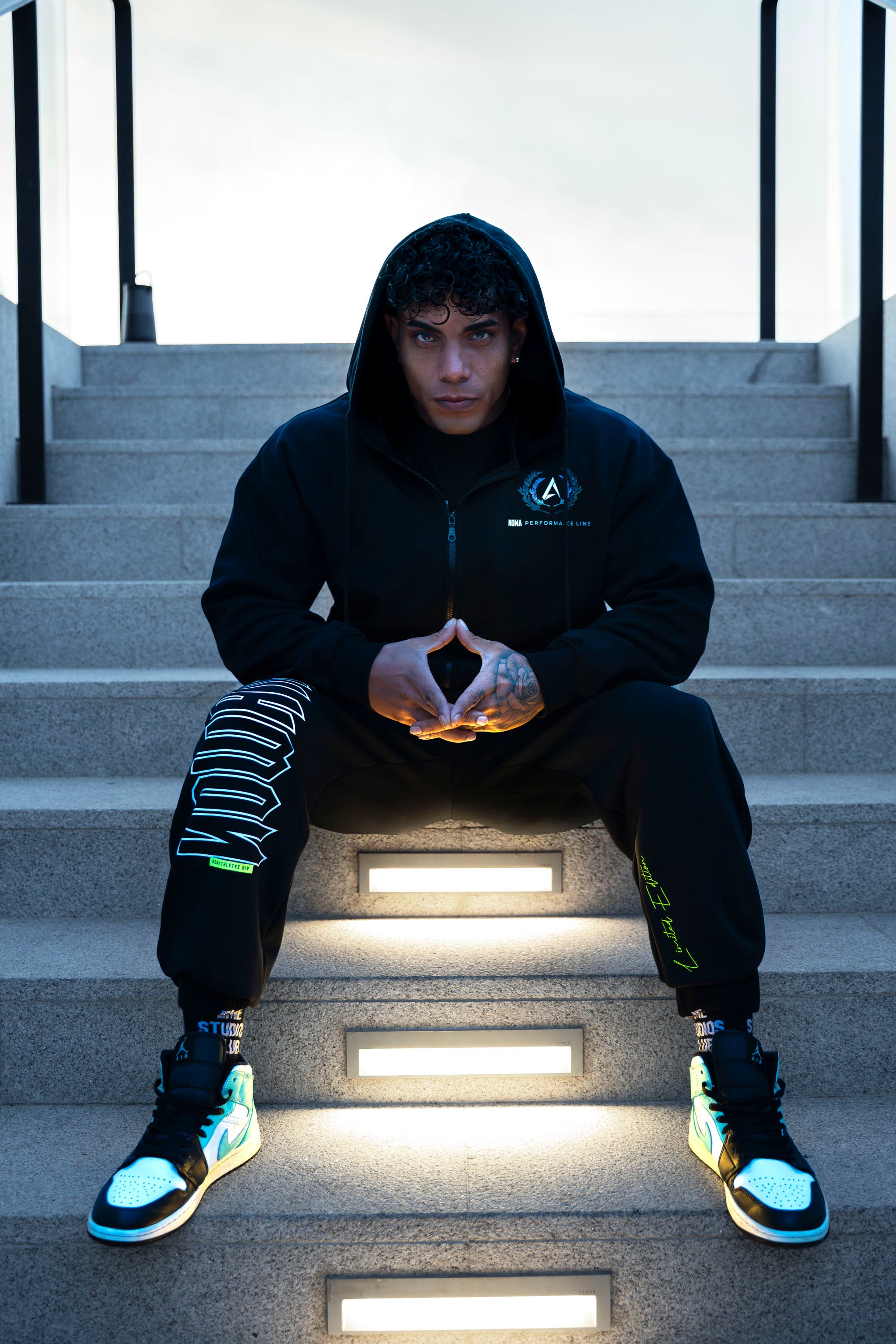 Performance Oversized Sweatshirt - Black Navy 