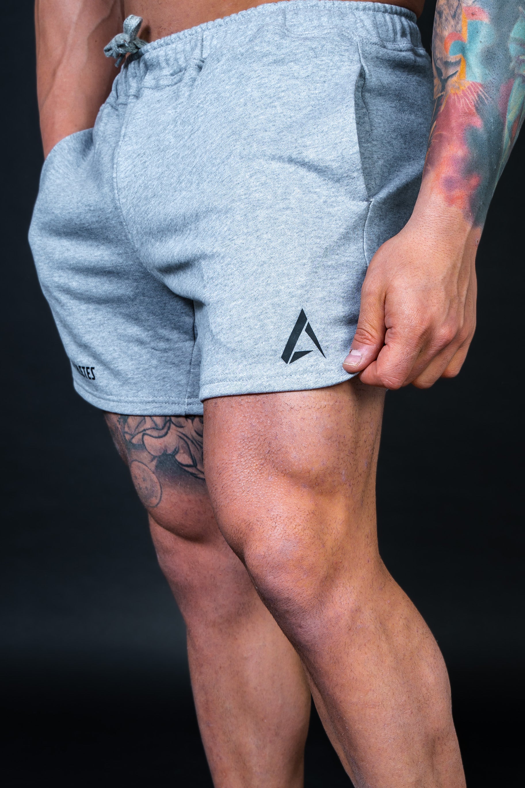 Bodybuilding French Terry Shorts - Gray Stone