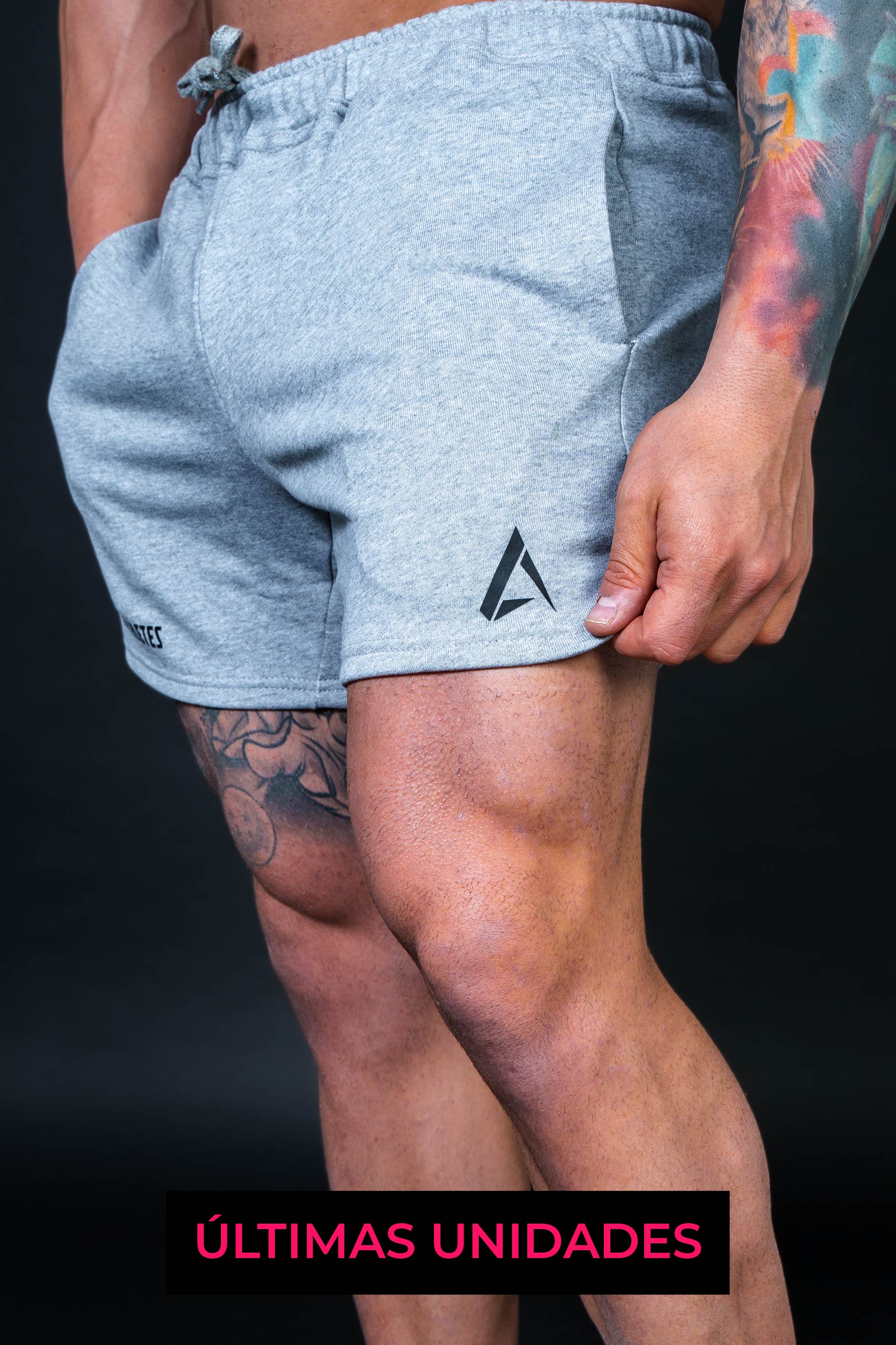 Bodybuilding French Terry Shorts - Grey Stone