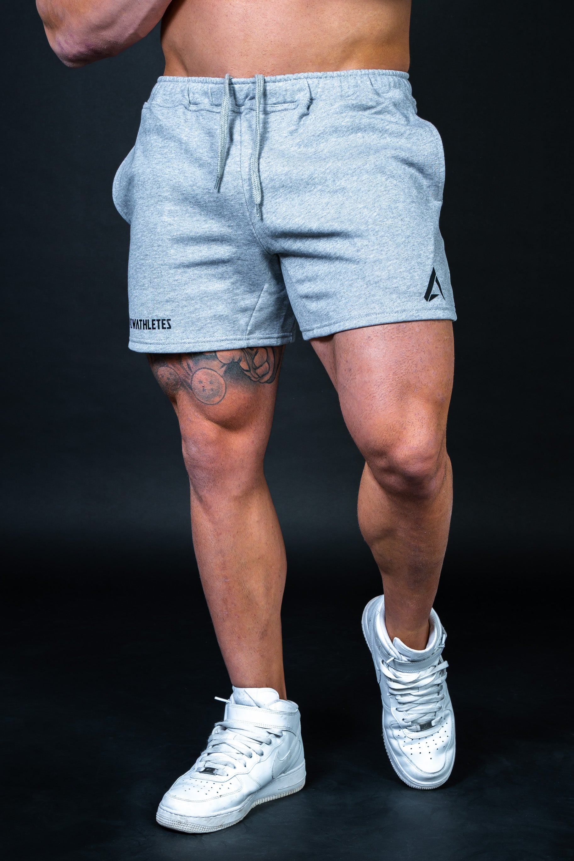 Bodybuilding French Terry Shorts - Grey Stone