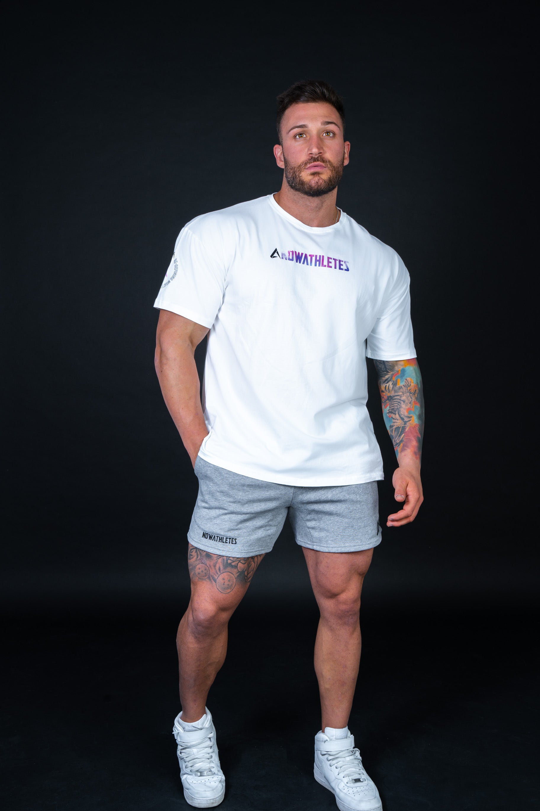 Bodybuilding French Terry Shorts - Gray Stone