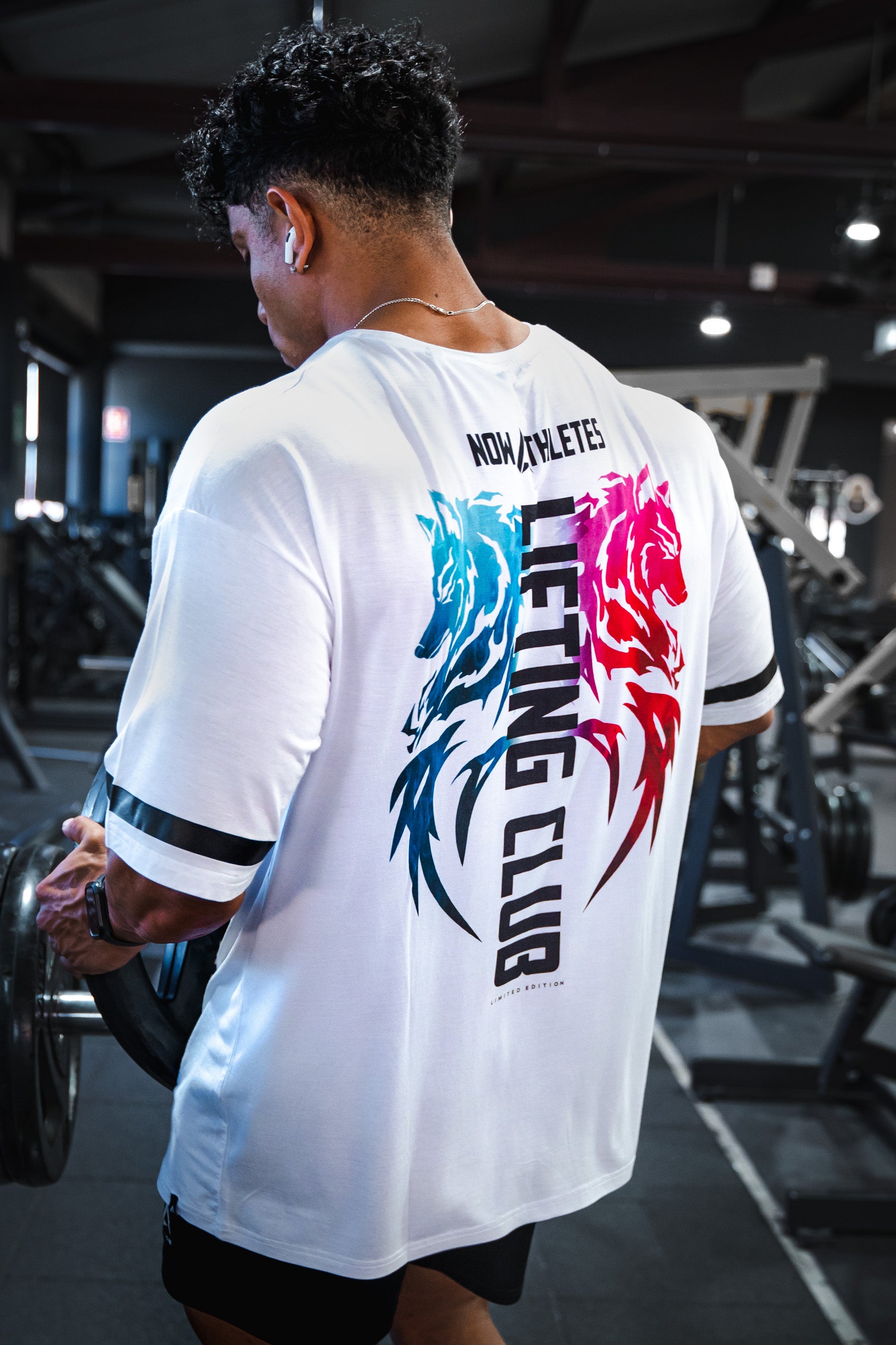 Wolf Lifting Club Extra Oversized - White