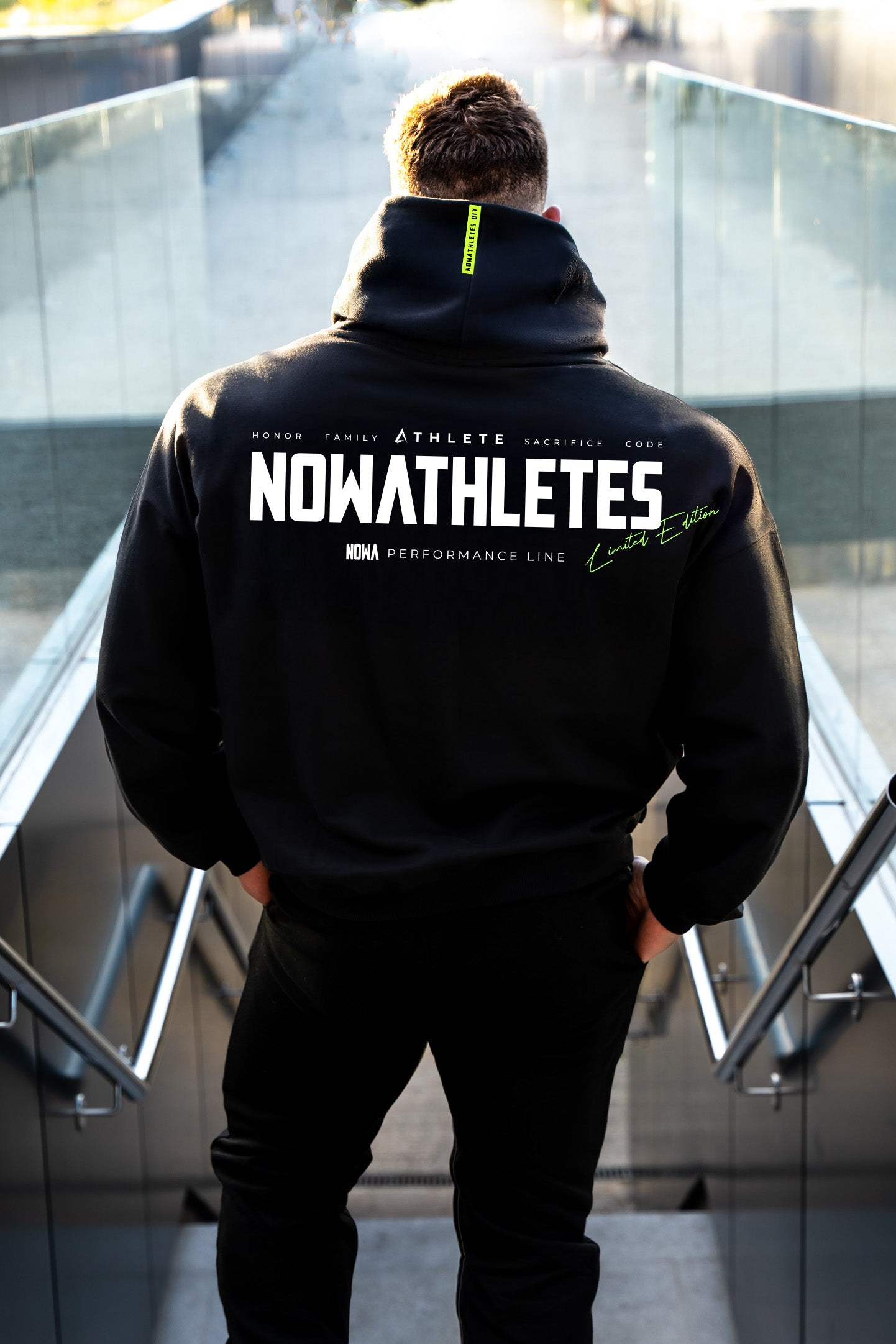 Performance Oversized Sweatshirt - Black Navy 