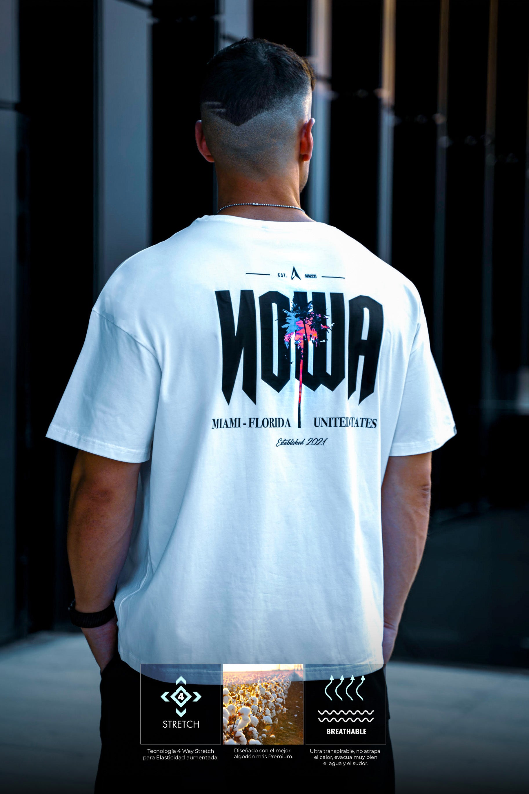 MIAMI NOWA OVERSIZED BOXY - WHITE ICE