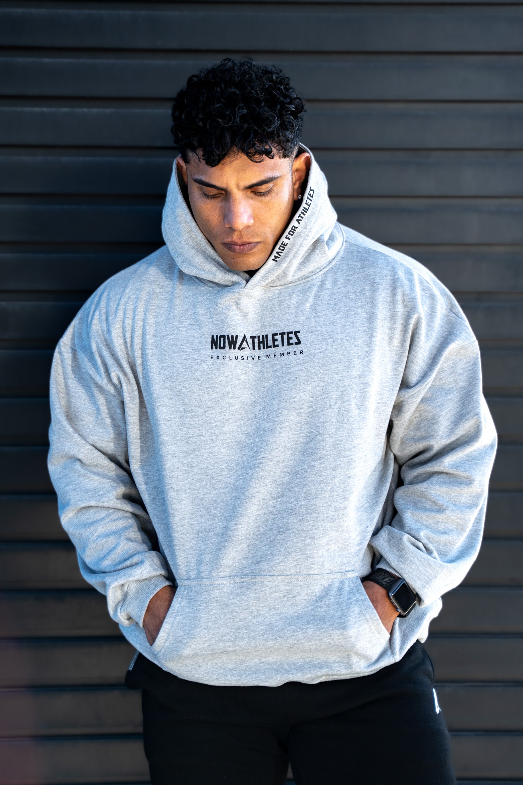 Sudadera Exclusive Member Oversized - Grey